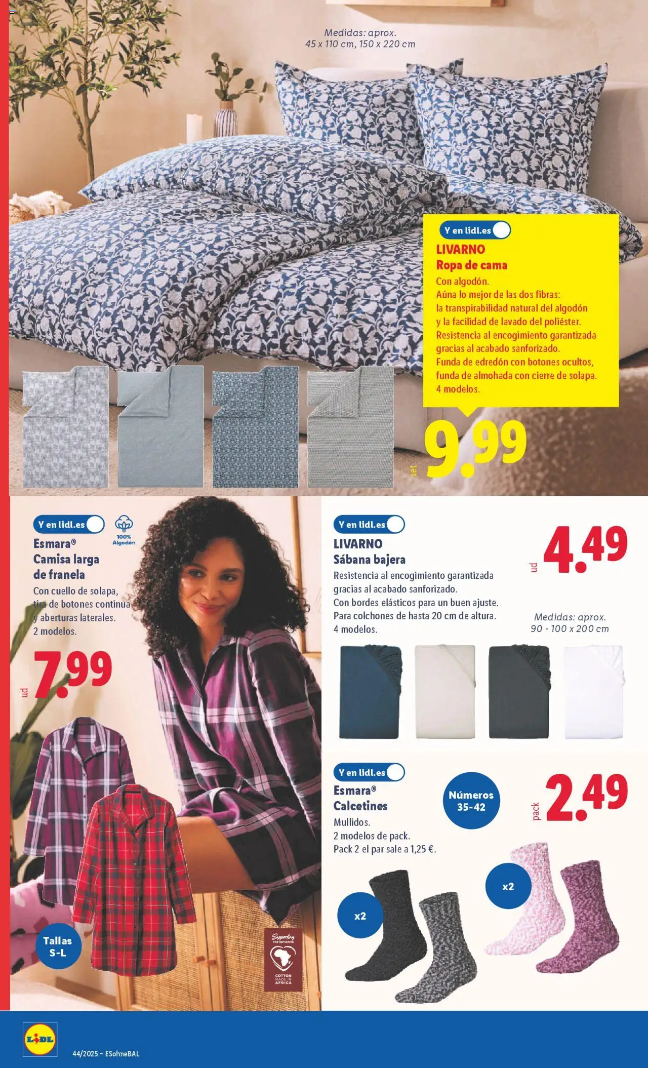 Lidl catálogo de bazar MAD │ válido desde el 27.10.2025 | Página: 12 | Productos: Ropa, Funda, Κασέρι, Cama