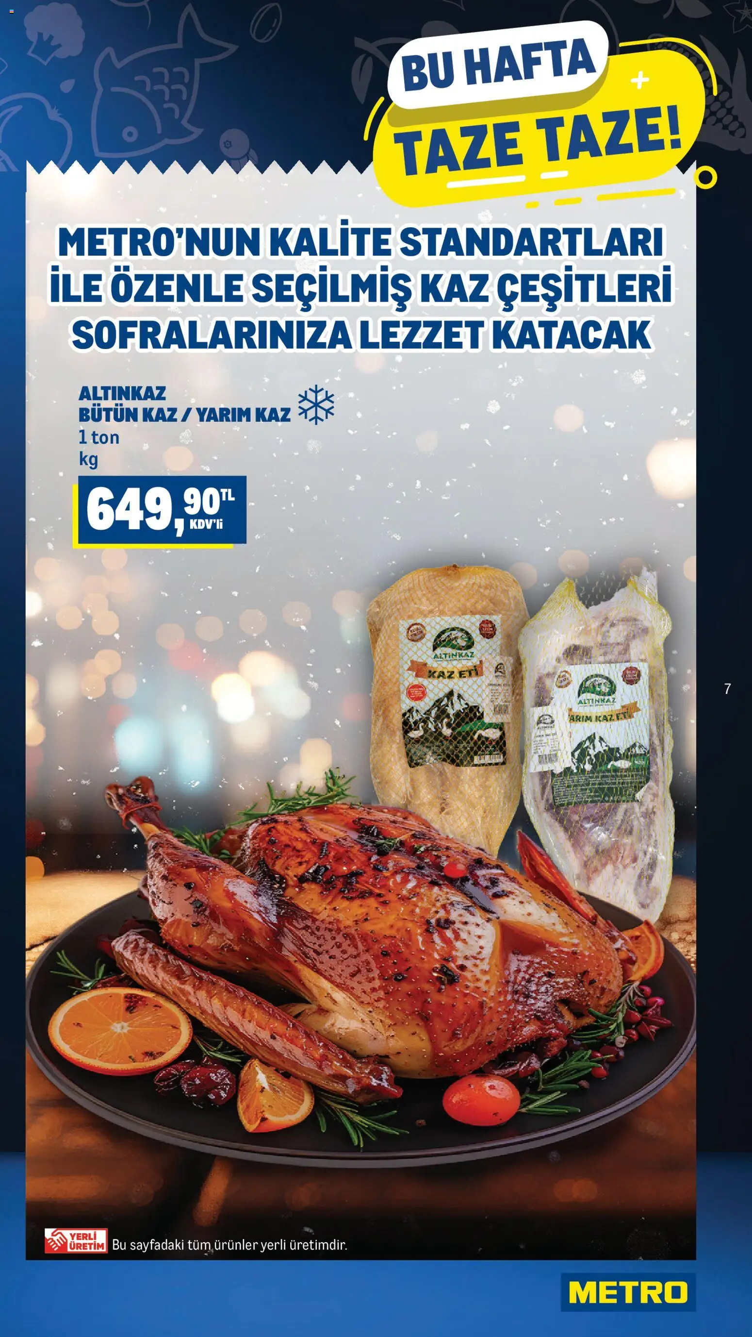 Metro - Taze Ürünler - 31.12.2025 tarihinden itibaren geçerlidir | Sayfa: 7