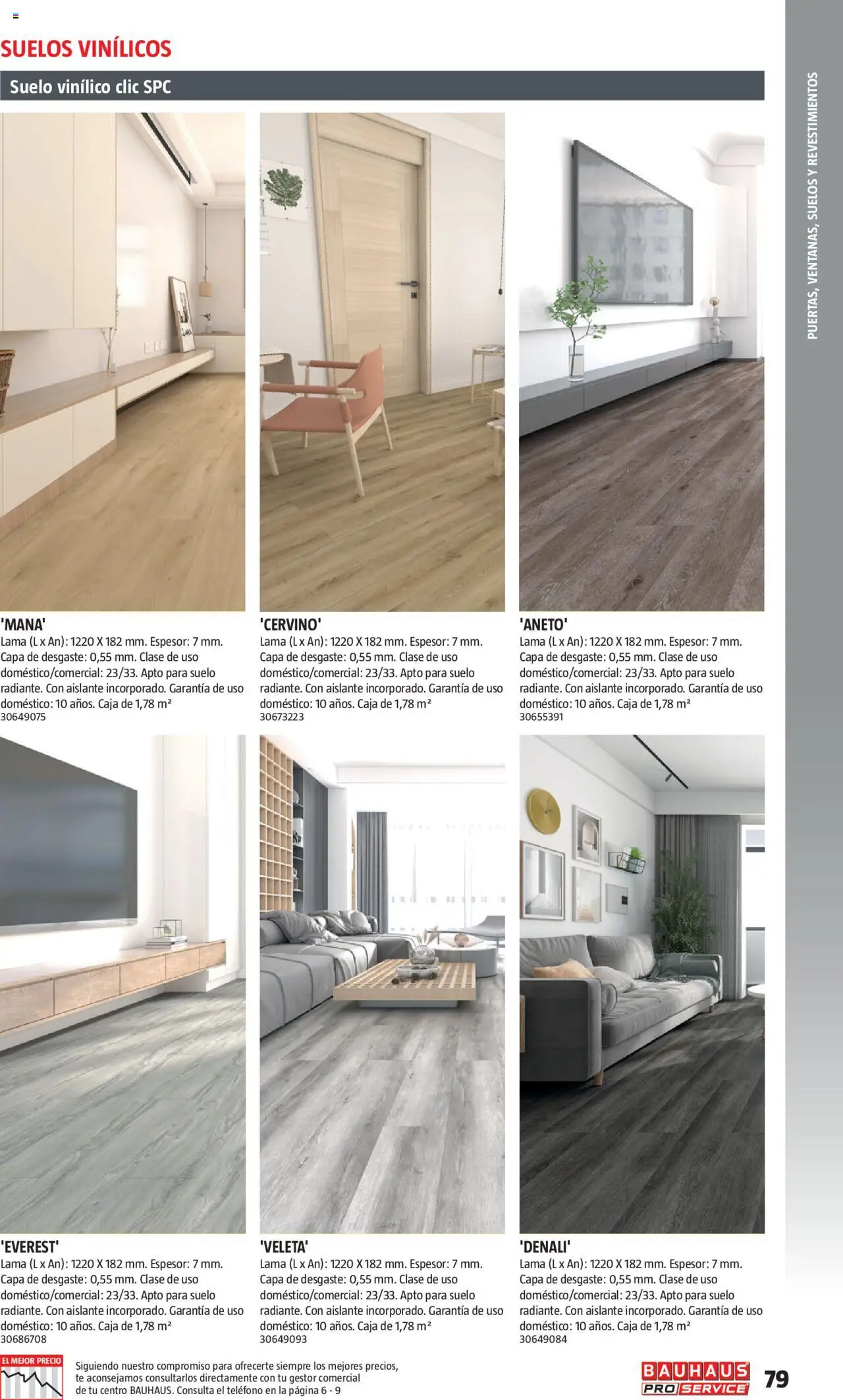 Bauhaus - ProService  │ válido desde el 24.02.2025 | Página: 79 | Productos: Té, Teléfono, Suelos vinílicos, Caja