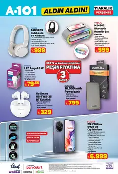 11.12.2025 tarihinden itibaren geçerli olan A101 kataloğu önizlemesi | Sayfa: 4 | Ürünler: Saat, Kamera, Hoparlör, USB