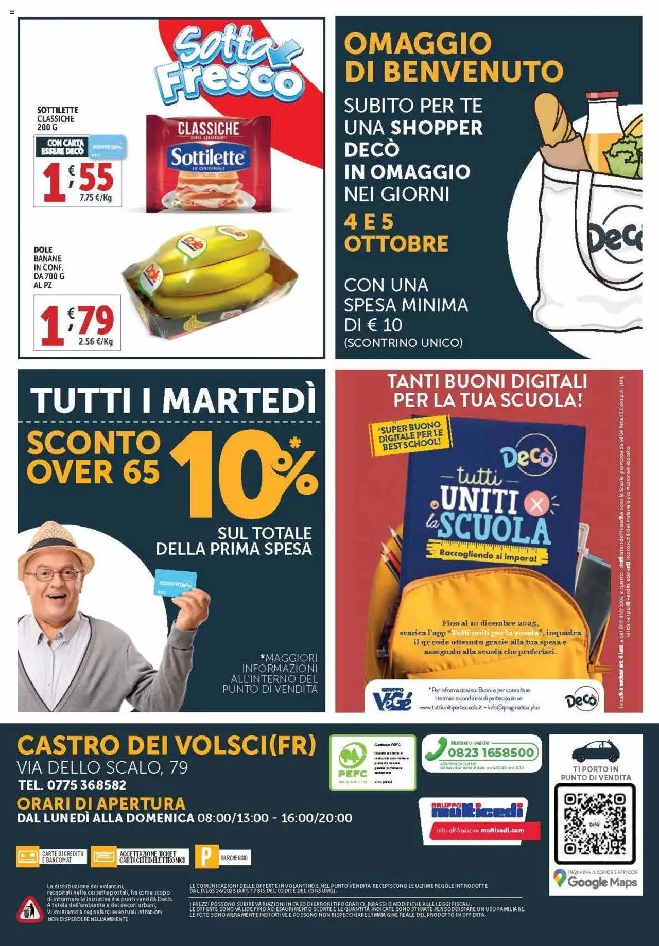 Volantino Decò del 04.10.2025 | Pagina: 16 | Prodotti: Banane, Tè