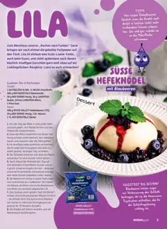 Norma NORMAgazin November/Dezember 2025 ab 01.11.2025 gültig | Seite: 9 | Produkte: Mehl, Butter, Heidelbeeren, Wasser