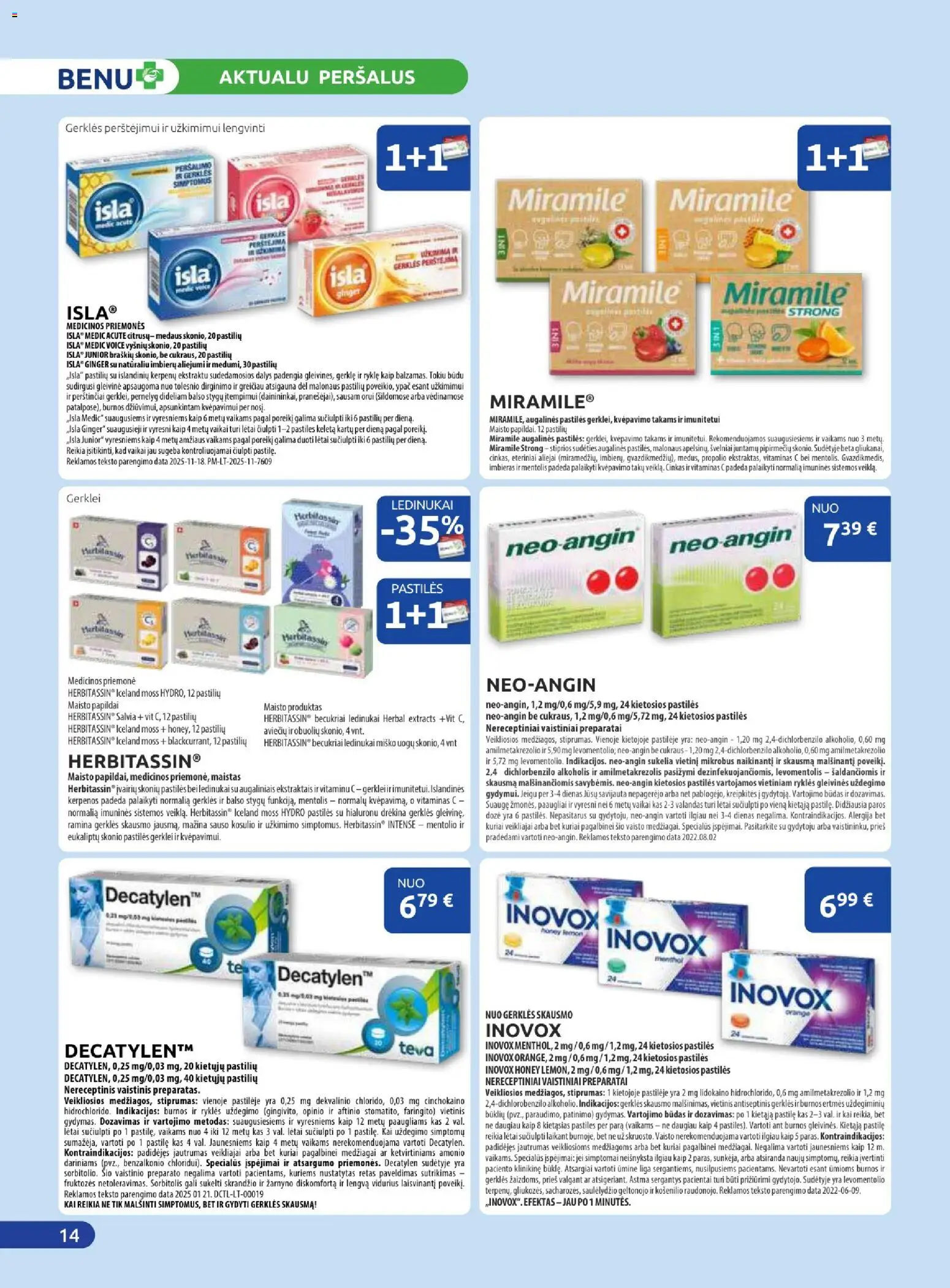 BENU akcijos nuo 01.12.2025 | Puslapis: 14 | Prekių: Ledinukai