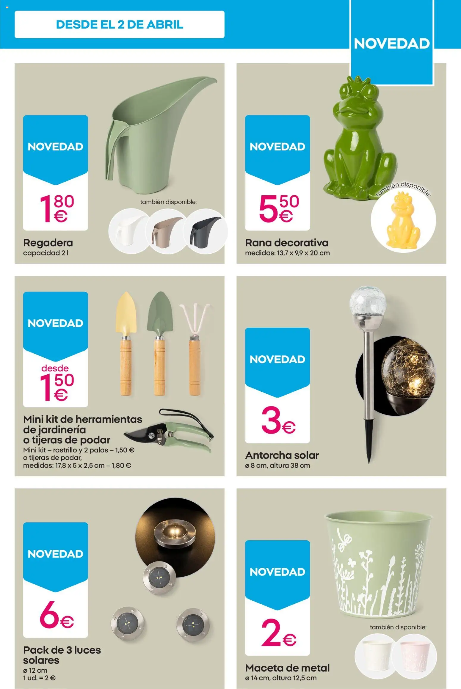 Pepco folleto │ válido desde el 09.04.2026 | Página: 9 | Productos: Rastrillo, Regadera, Maceta