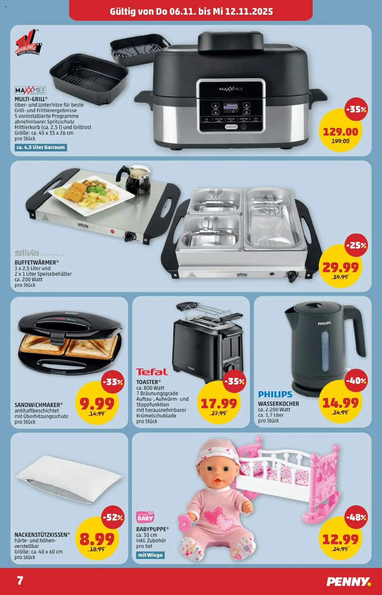 Penny Markt - Eröffnung in 4600 Wels gültig ab 06.11.2025 | Seite: 7 | Produkte: Grill, Wasserkocher