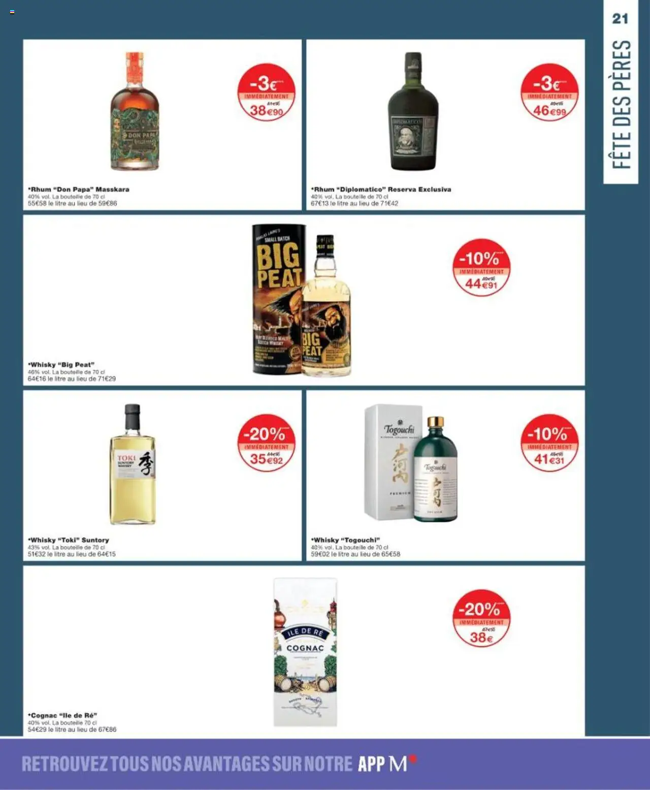  | Page: 21 | Produits: Whisky, Rhum, Cognac, Rhum Don Papa