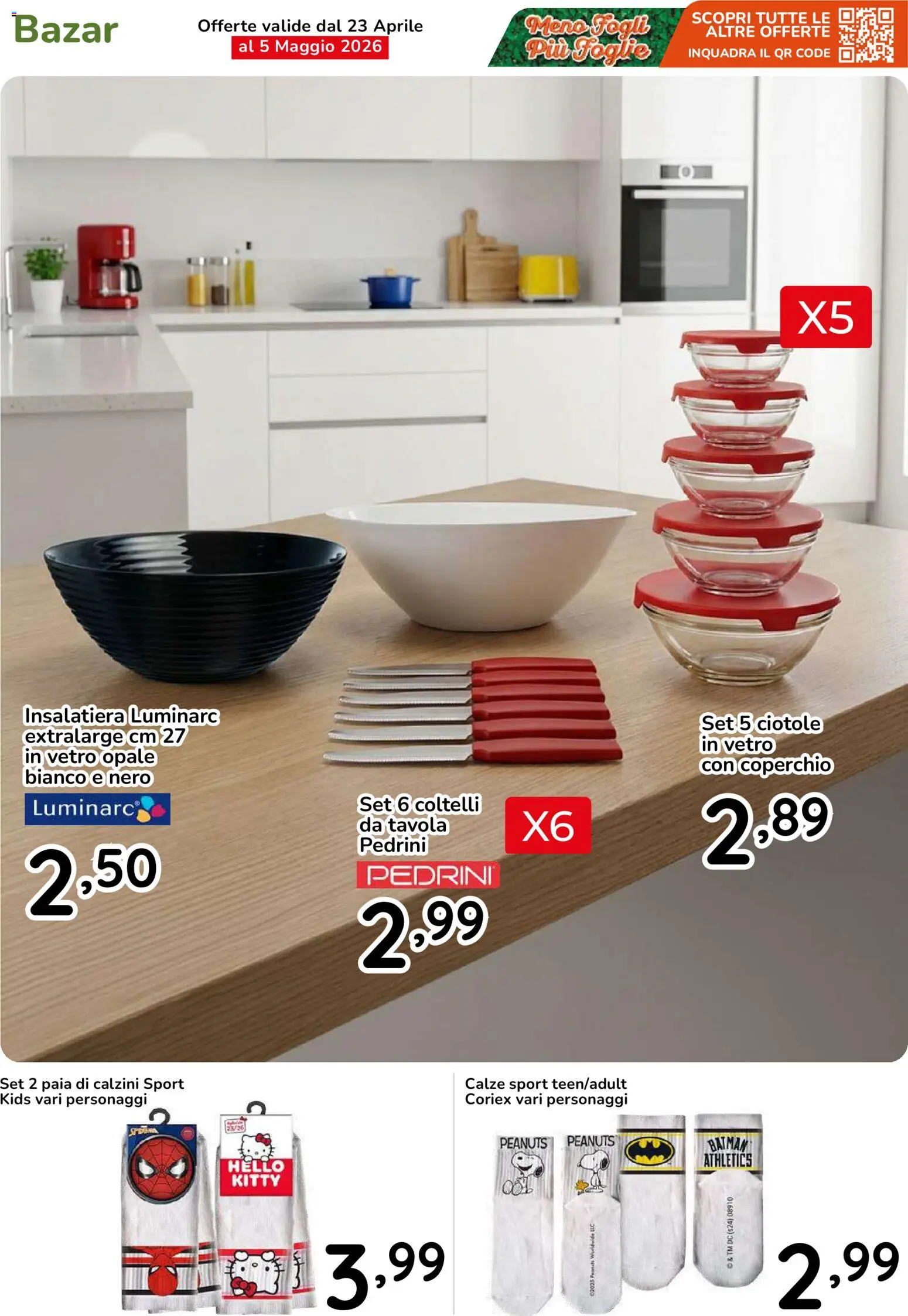 Volantino Famila del 23.04.2026 | Pagina: 47 | Prodotti: Calzini