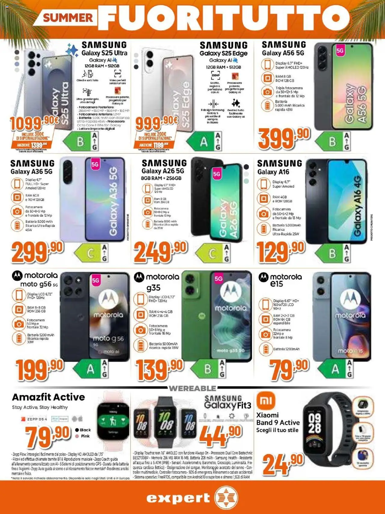 Volantino Expert del 31.07.2025 | Pagina: 14 | Prodotti: Samsung Galaxy, Video, Batteria, Samsung