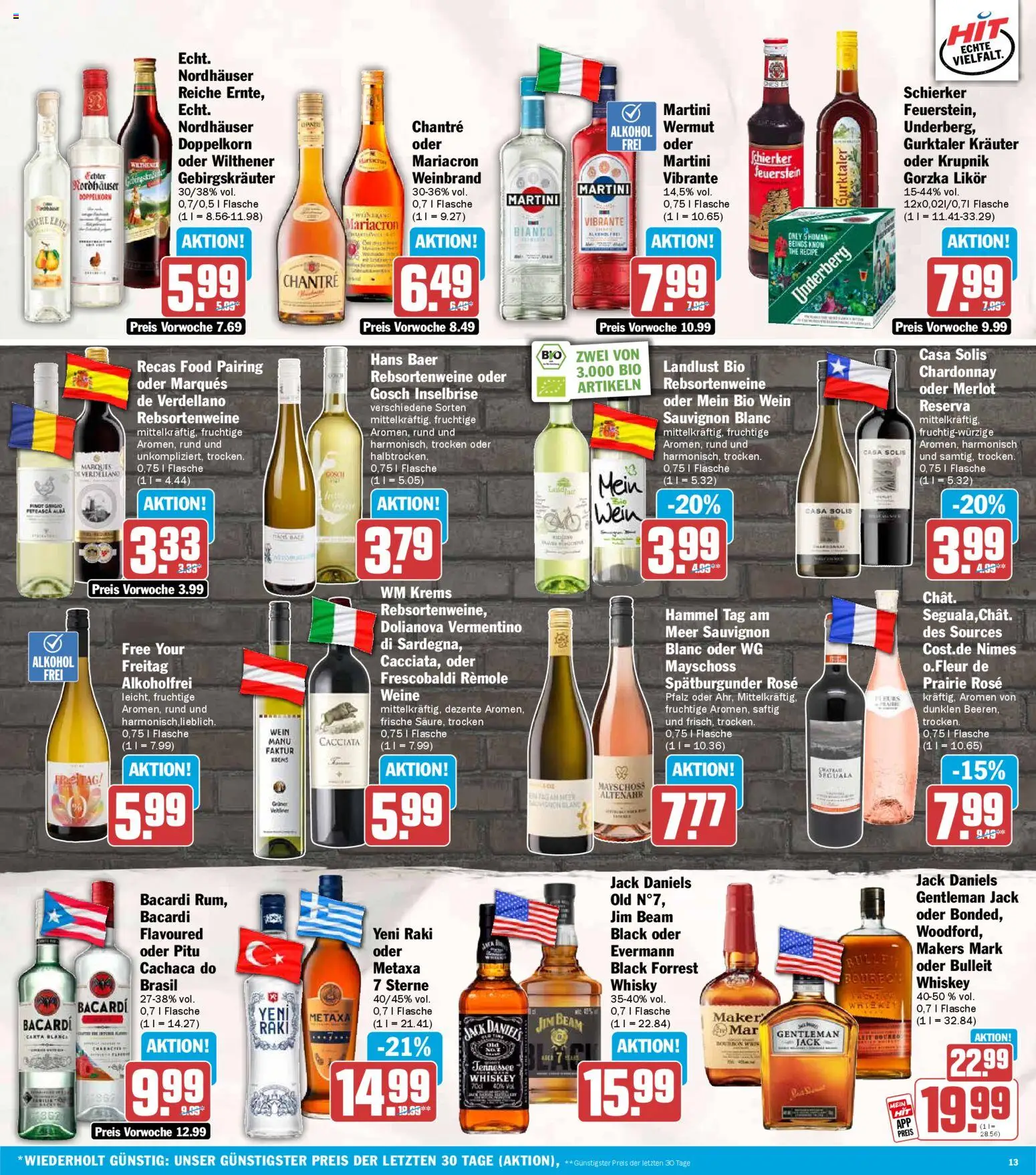 HIT Prospekt 	 – gültig ab 02.02.2026 | Seite: 13 | Produkte: Martini, Merlot, Whiskey, Underberg
