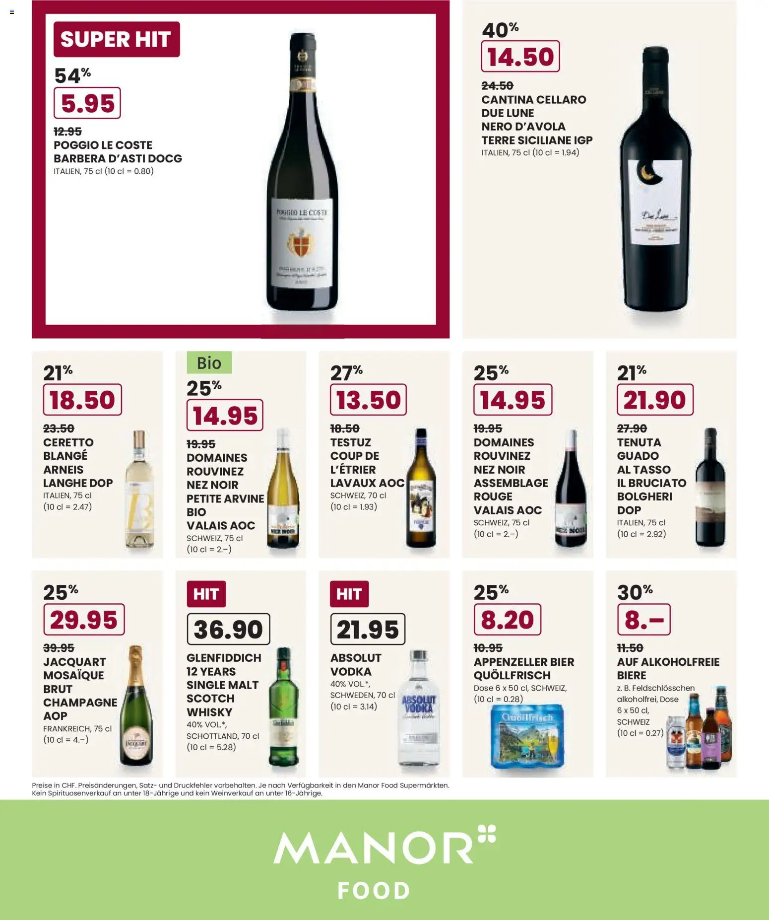 Manor Aktionen – gültig ab 13.01.2026 | Seite: 4 | Produkte: Rouge, Bier