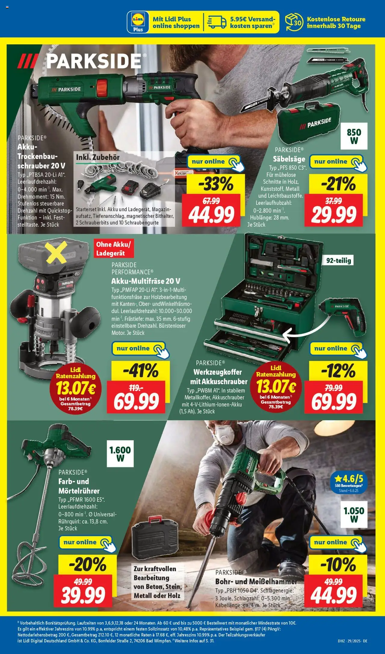 Lidl Prospekt Heppenheim - gültig ab dem 14.07.2025 | Seite: 45 | Produkte: Bad, Akkuschrauber, Ladegerät