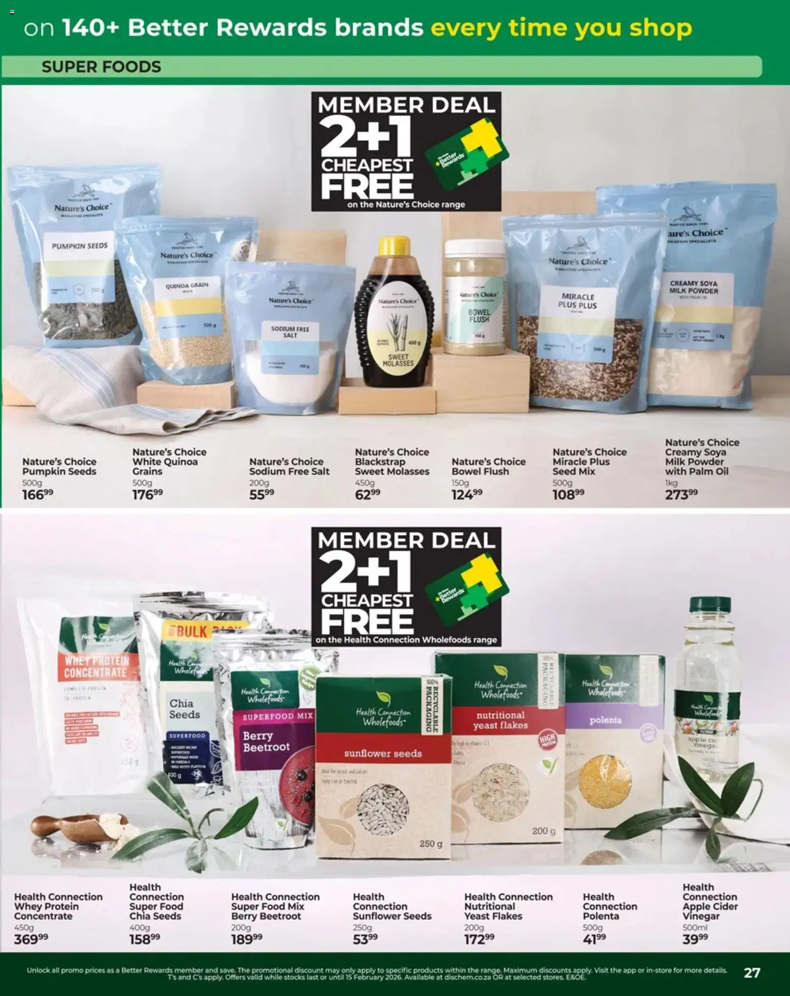 New Dis-Chem catalogue – valid from 13.01.2026 | Page: 27 | Products: Cider, Vinegar, Flakes, Salt