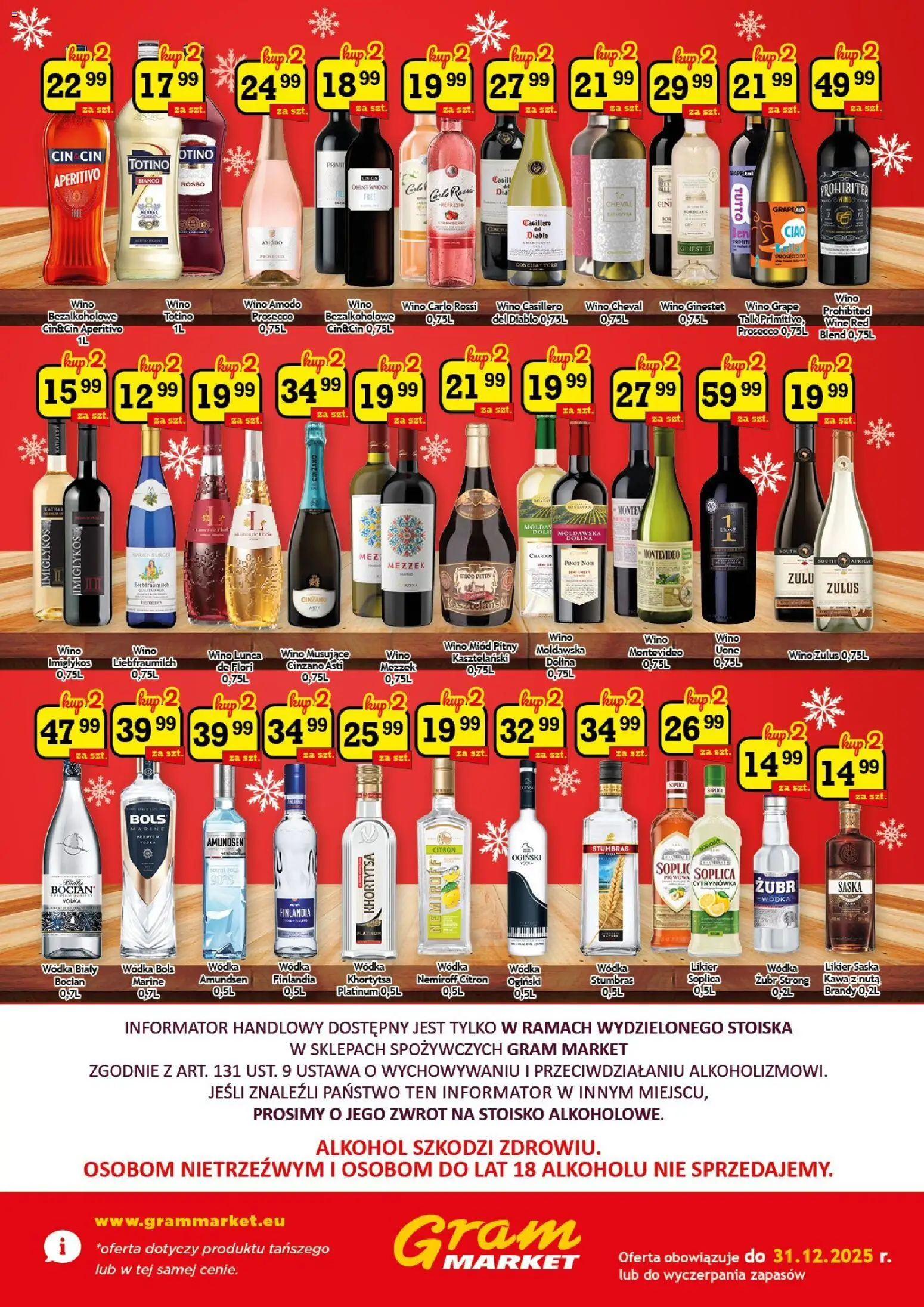 Gram Market Gazetka - Barek od 02.12.2025 | Strona: 2 | Produkty: Kawa, Wino, Alkohol, Wódka