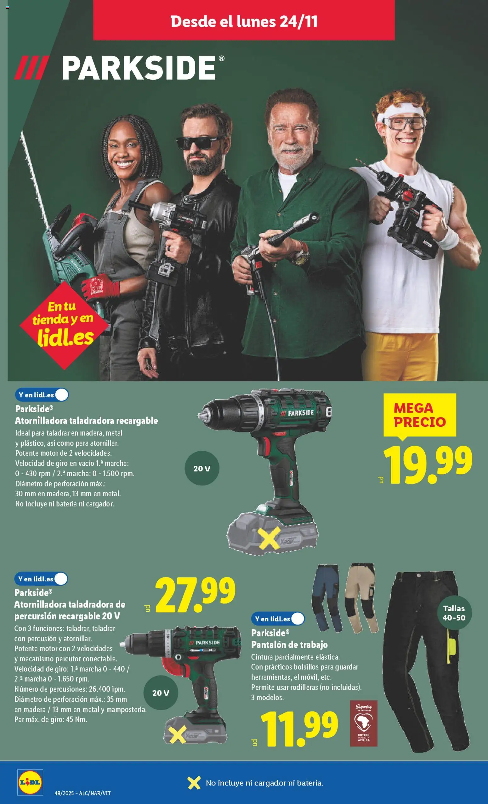 Lidl - Black Friday │ válido desde el 24.11.2025 | Página: 8 | Productos: Batería
