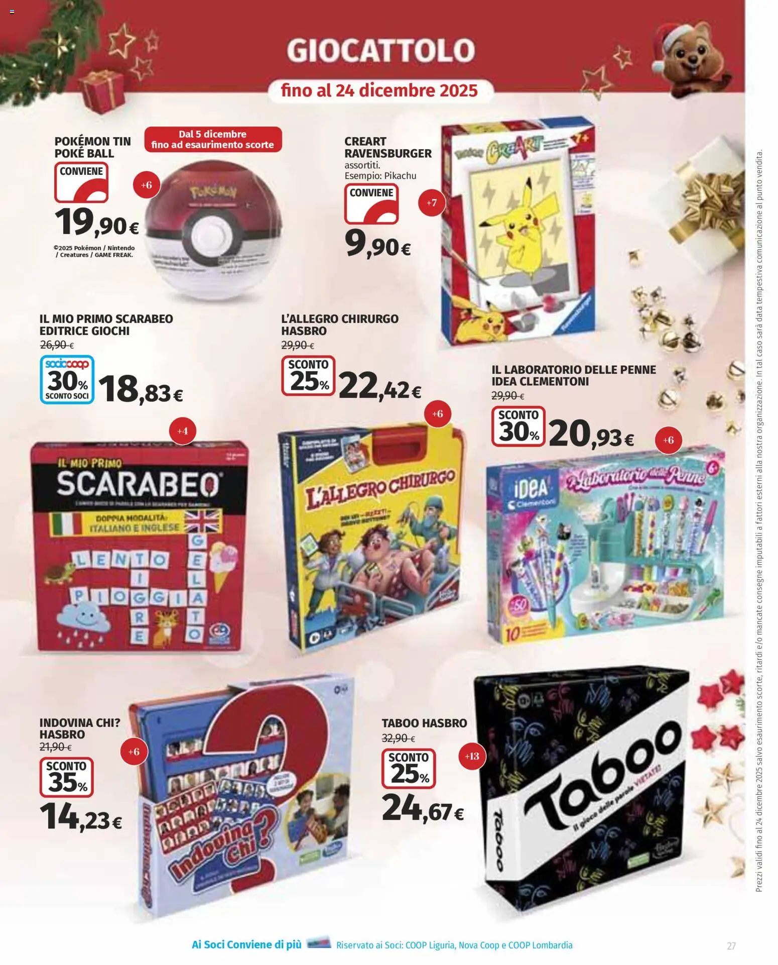 Volantino COOP del 27.11.2025 | Pagina: 27 | Prodotti: Data, Gioco, Penne
