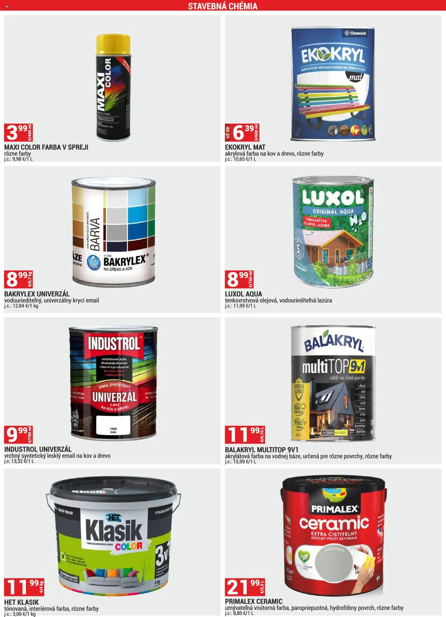 Nové Merkury Market akcie – leták je platný od 01.02.2026 | Strana: 45 | Produkty: Primalex