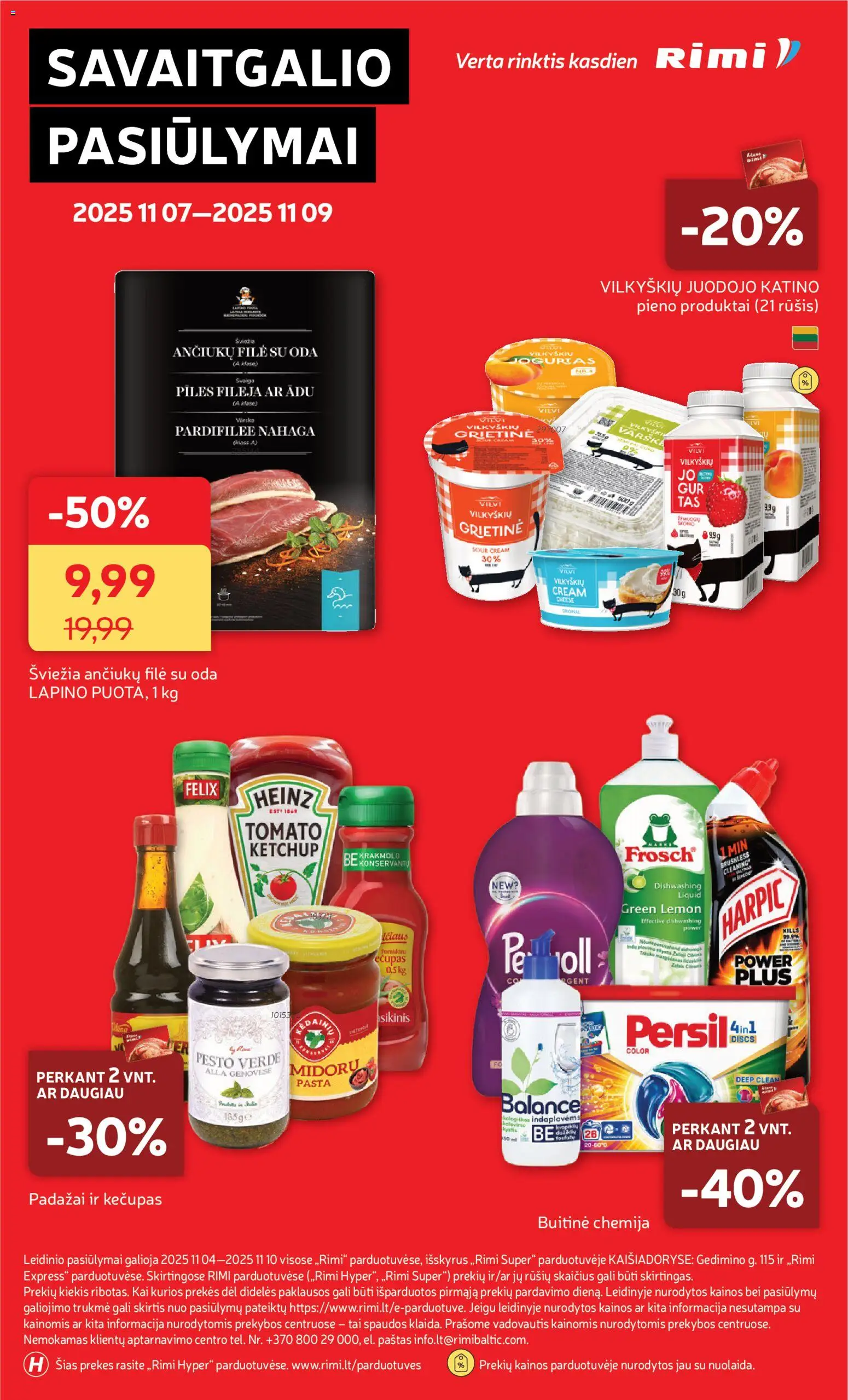 Rimi akcijos nuo 04.11.2025 | Puslapis: 37 | Prekių: Varškė, Grietinė, Kečupas