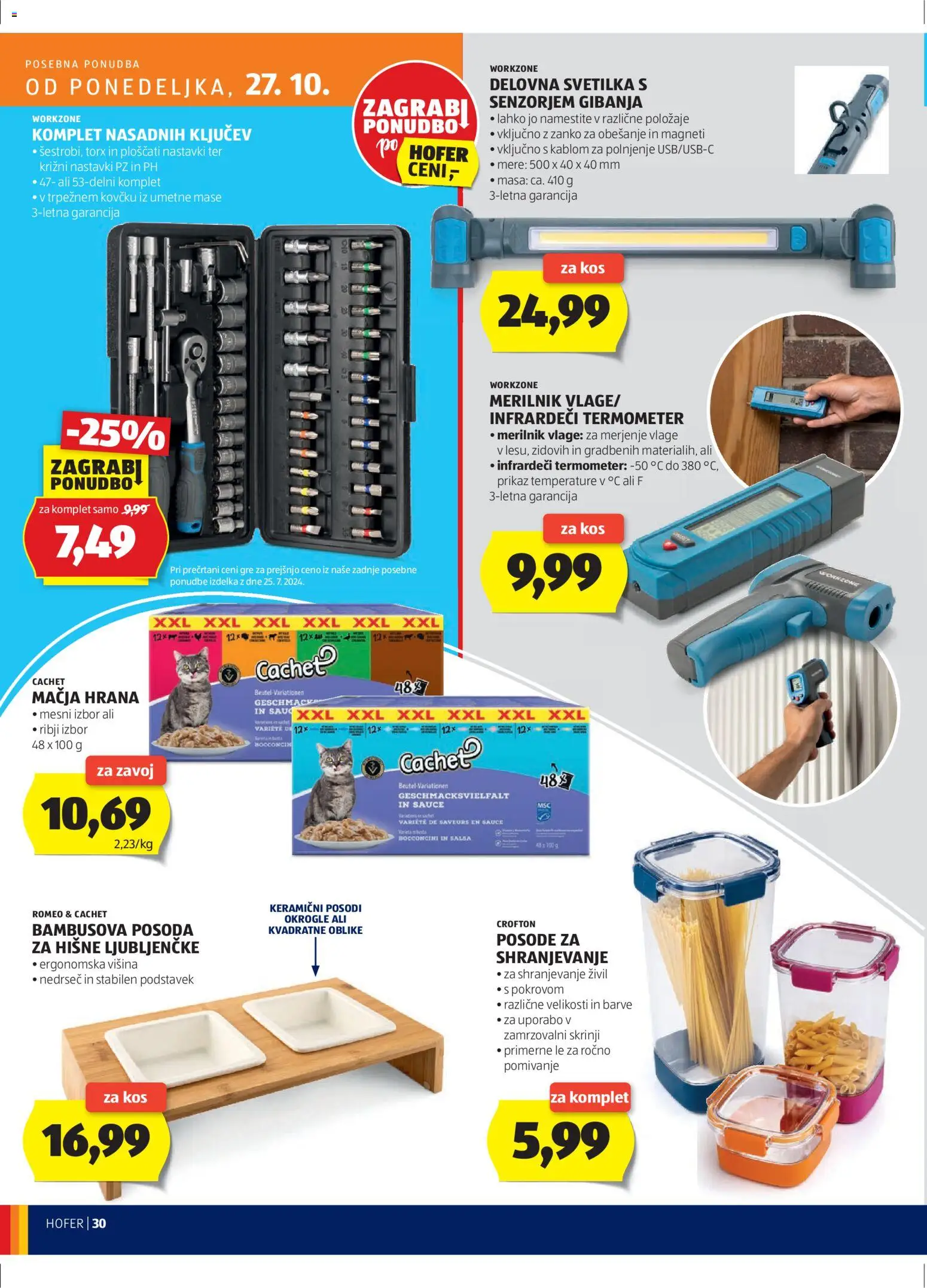 Novi Hofer katalog ponudbe – veljaven od 23.10.2025 | Stran: 30 | Izdelki: Termometer, Kos, Svetilka