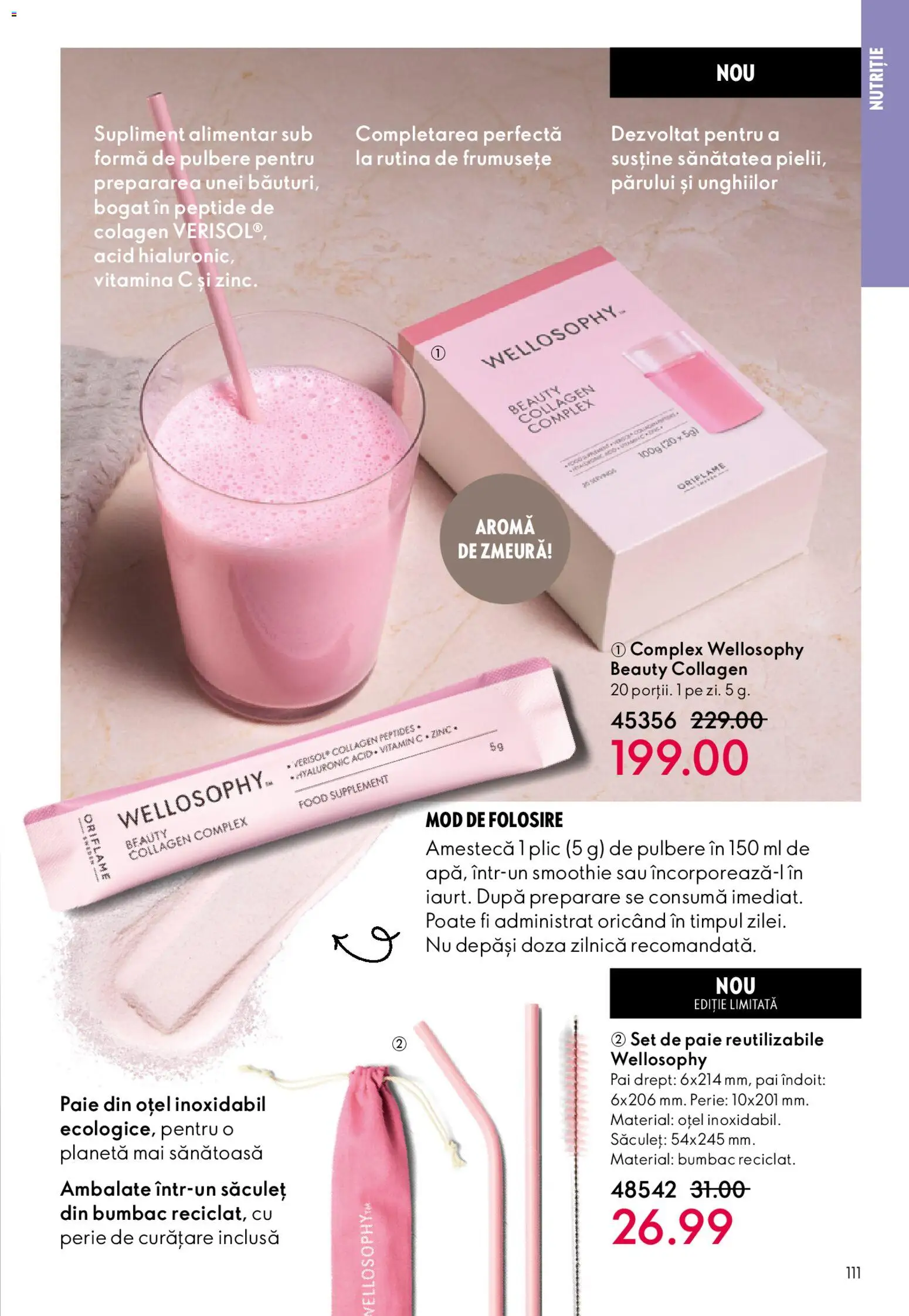 Noul catalog Oriflame – valabil de la 25.03.2026 | Pagină: 111 | Produse: Zmeură, Perie, Smoothie