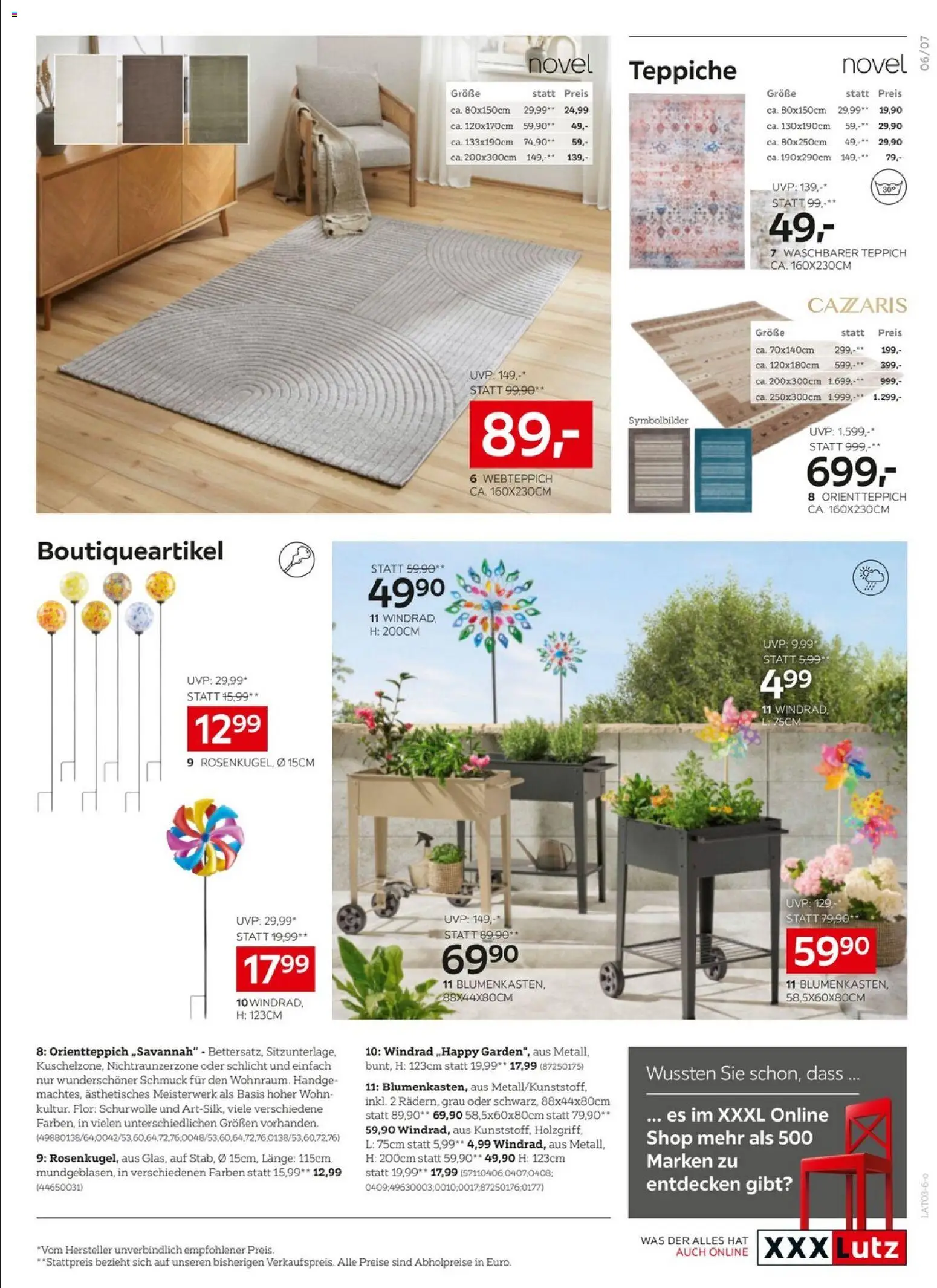 XXXLutz Sparen mit Eurovision-Joker!  gültig ab 10.03.2026 | Seite: 7 | Produkte: Teppich