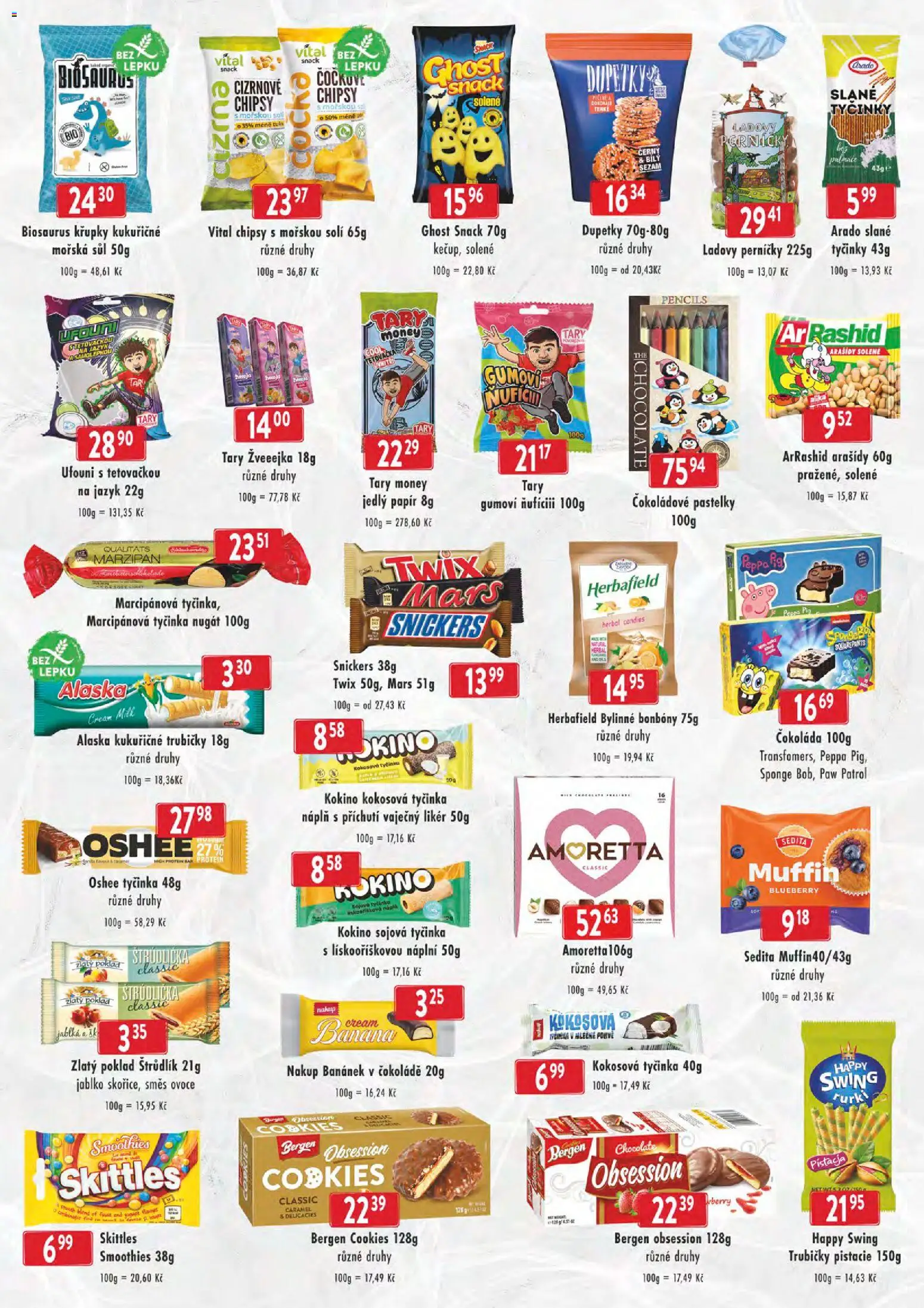 Astur & Qanto leták - cash&carry Jeseník, Krnov od 14.01.2026 | Strana: 5 | Produkty: Cookies, Skittles, Ladovy perníčky, Chipsy