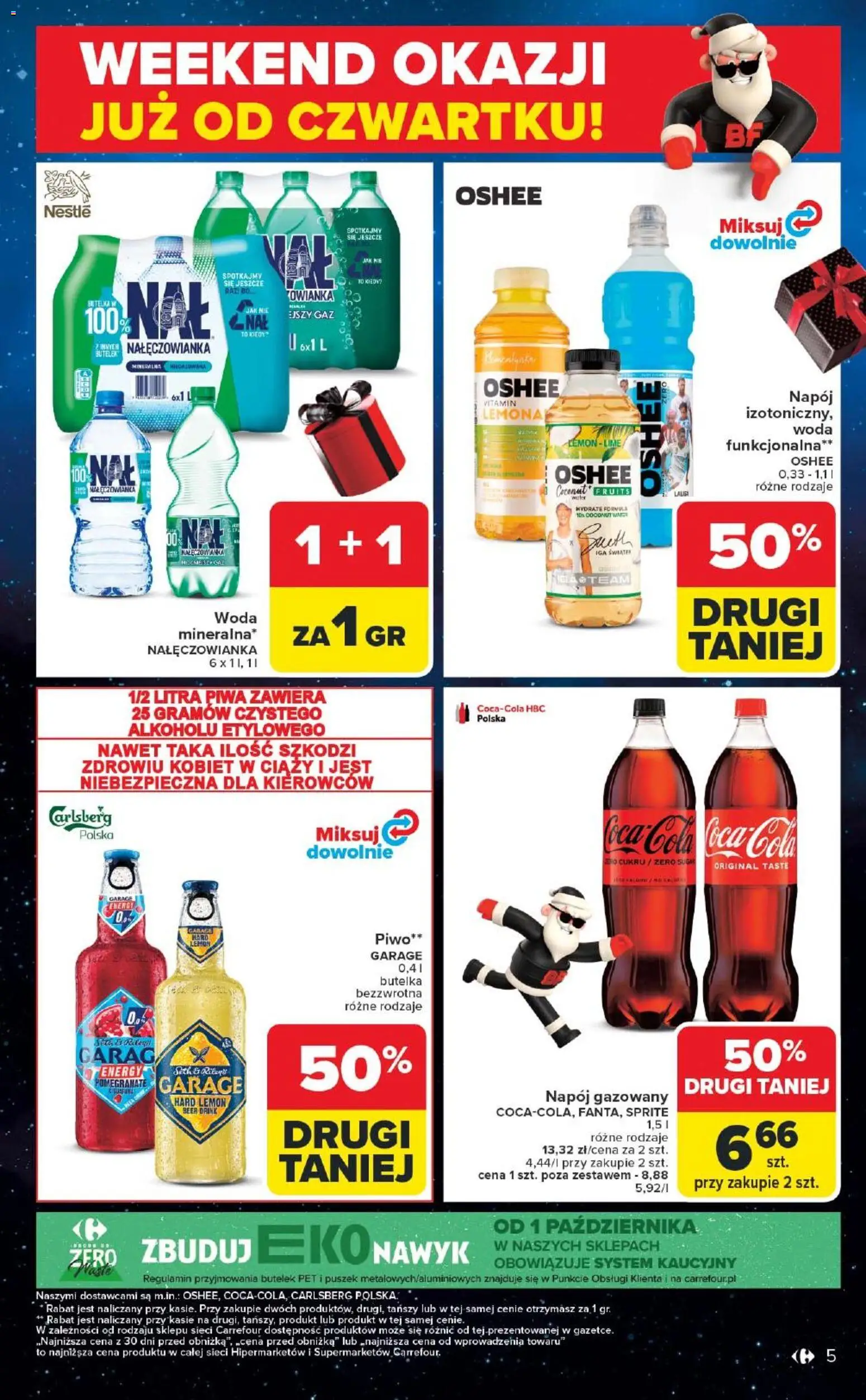 Carrefour Black Friday od 27.11.2025 | Strona: 5 | Produkty: Sprite, Piwo, Woda