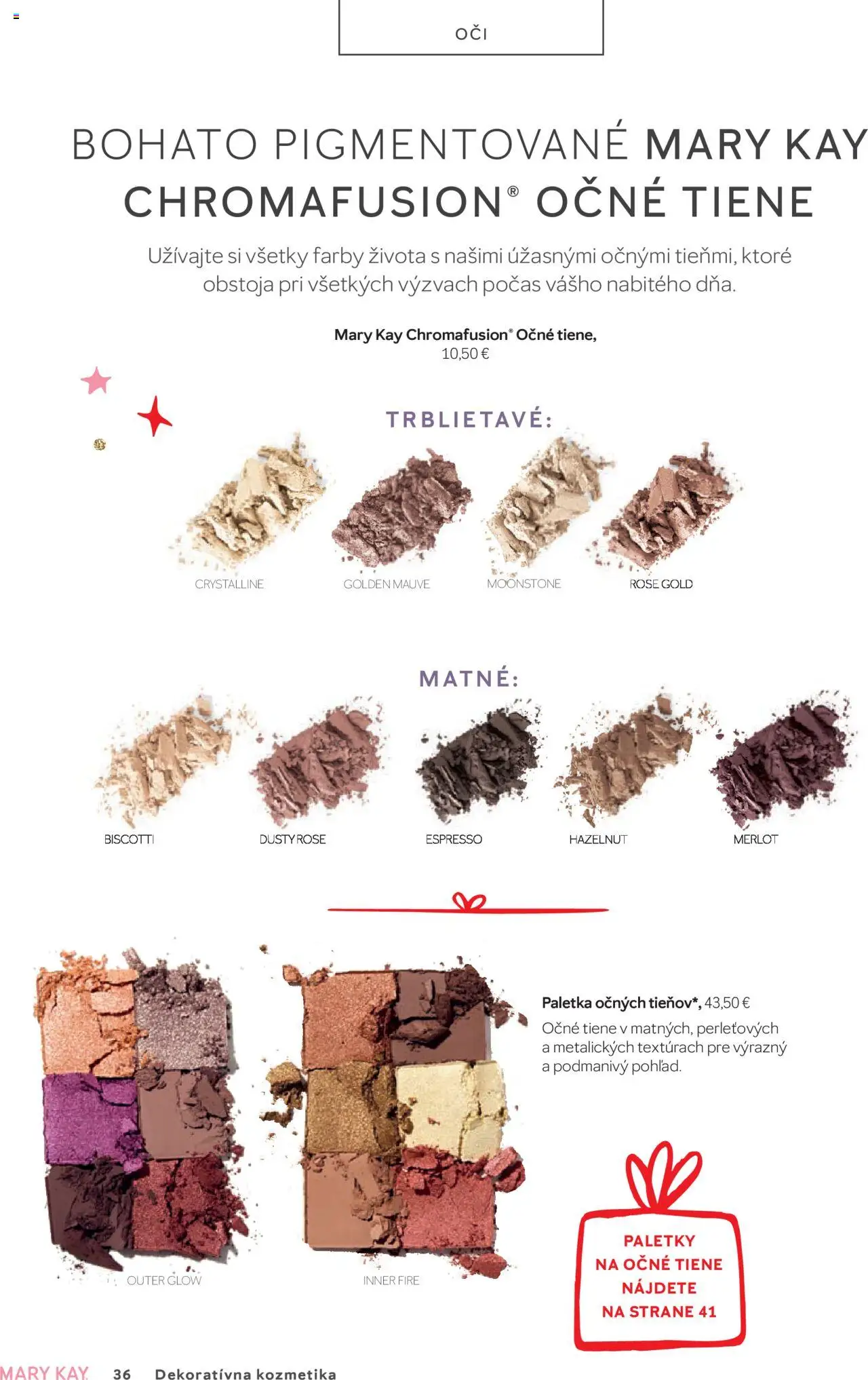 Nové Mary Kay akcie – leták je platný od 01.10.2025 | Strana: 36 | Produkty: Očné tiene