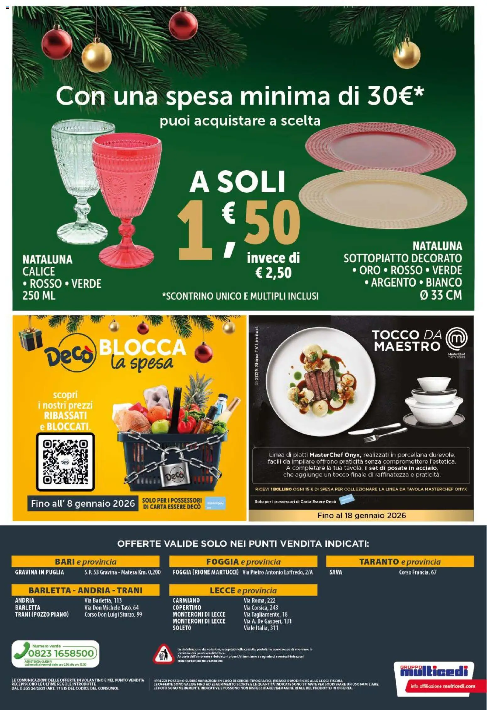 Volantino Decò del 15.12.2025 | Pagina: 28 | Prodotti: Calice, Posate, The, TV