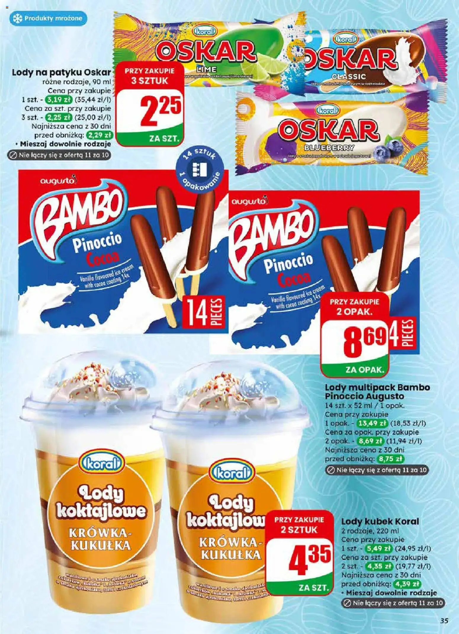 Dino gazetka od 01.04.2026 | Strona: 35 | Produkty: Krowka, Lody na patyku, Lody