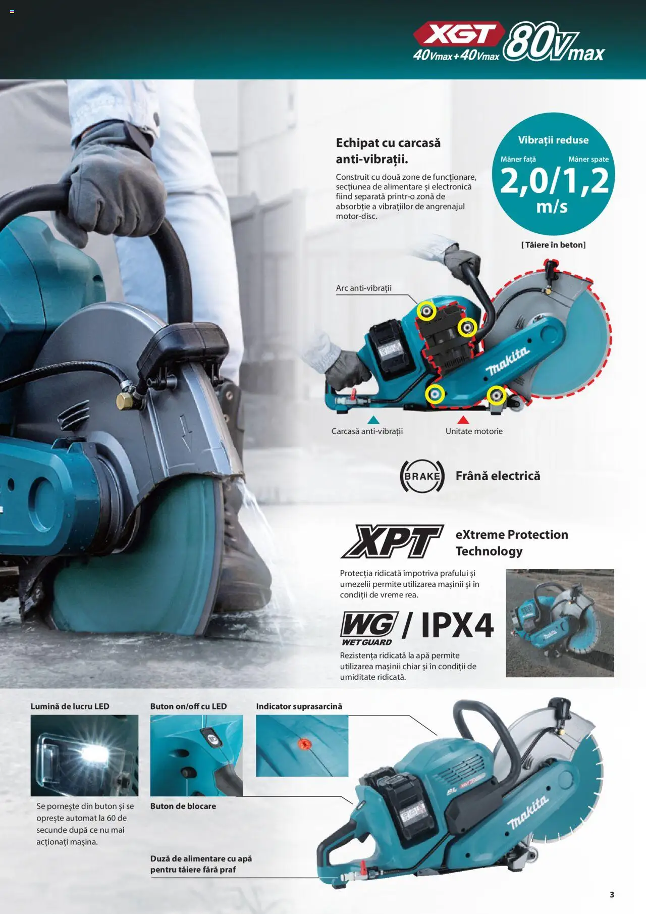 Makita catalog - Masini profesionale Makita XGT – valabil de la 20.06.2024 | Pagină: 3