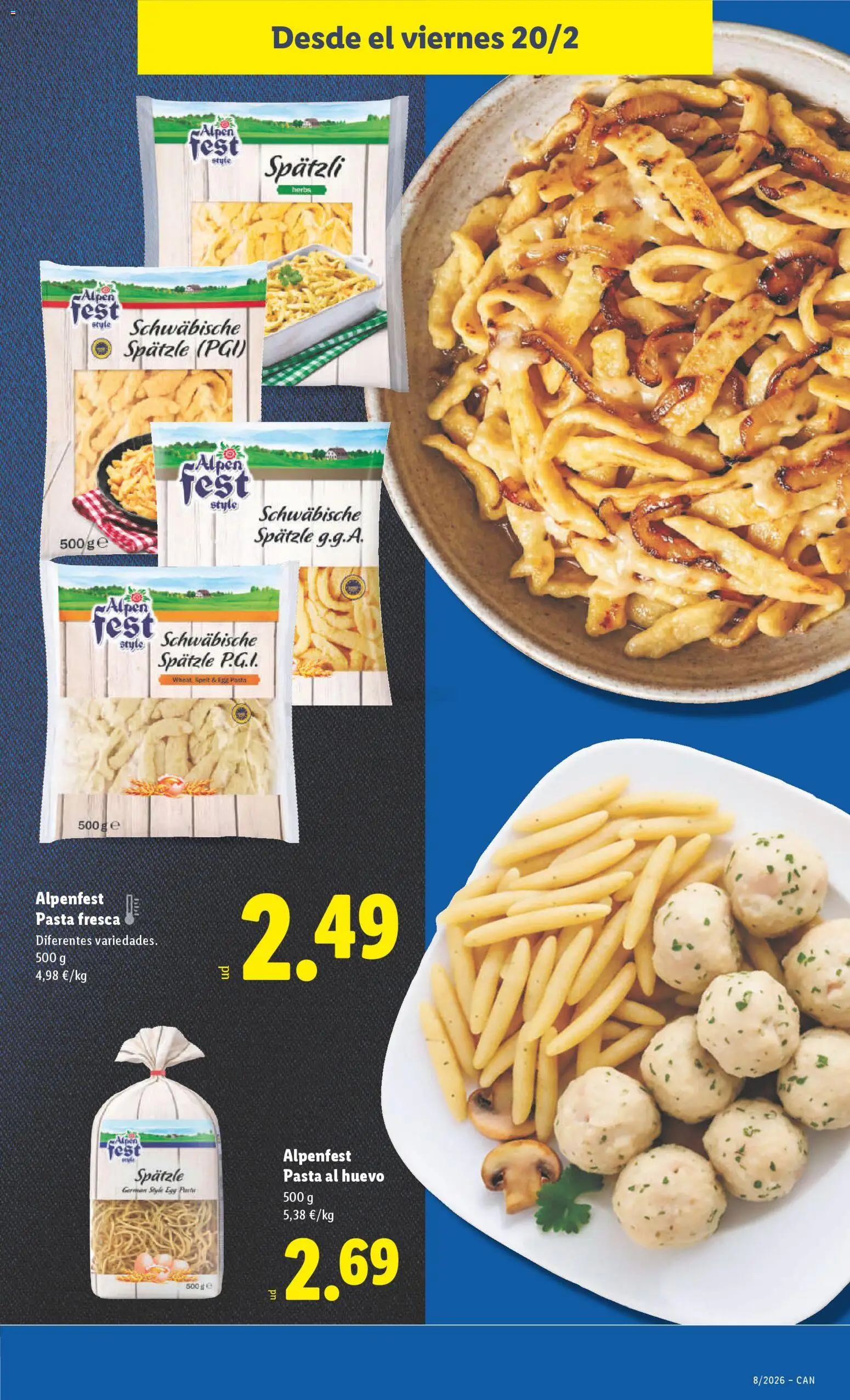 Lidl - Canarias  │ válido desde el 16.02.2026 | Página: 45 | Productos: Pasta