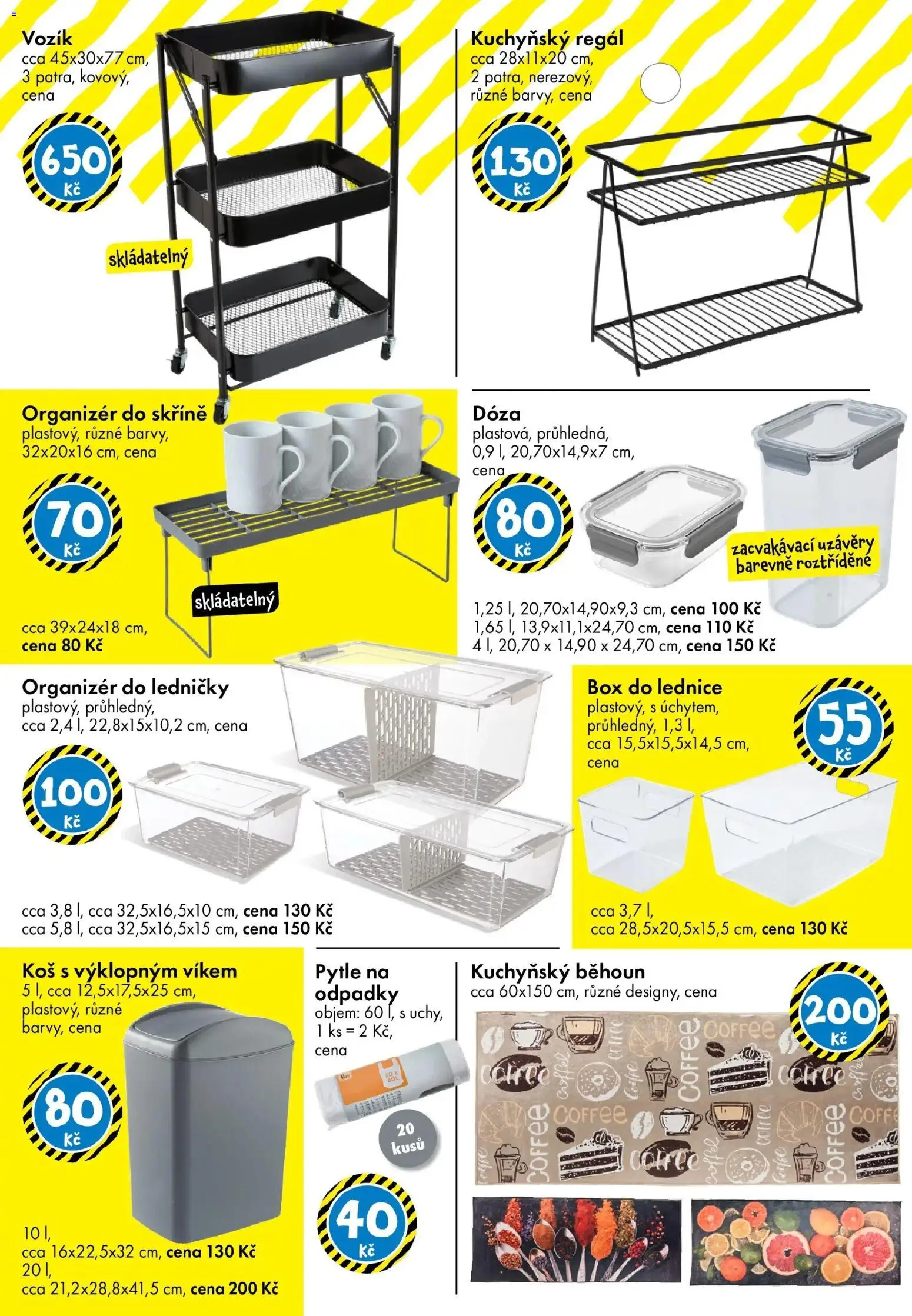 TEDi leták - Praha, Ostrava, Plzeň od 13.02.2026 | Strana: 19 | Produkty: Lednice, Regál, Koš, Běhoun