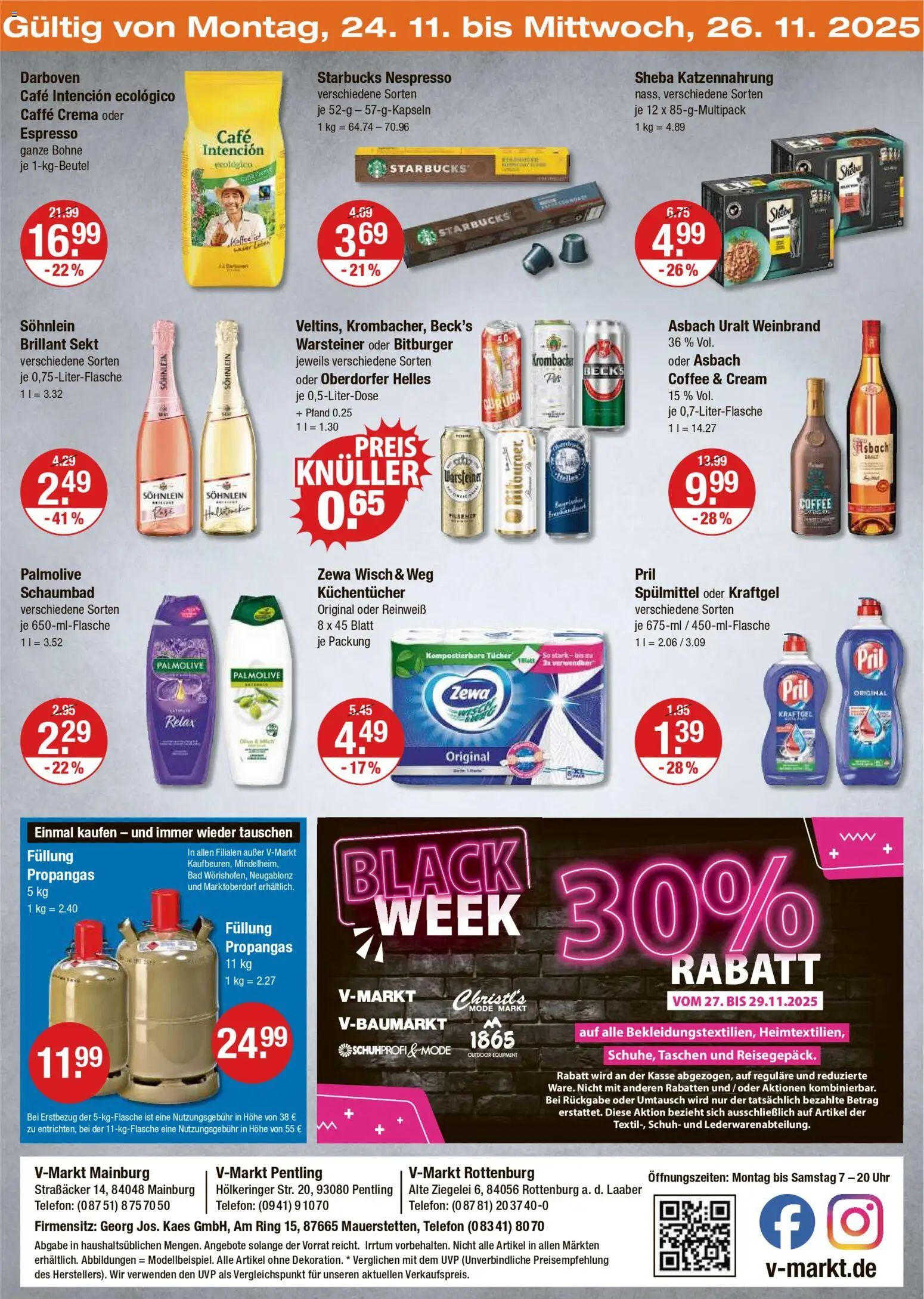 V-Markt - Black Friday – gültig ab 20.11.2025 | Seite: 24 | Produkte: Sheba, Kaffee, Starbucks, Uhr