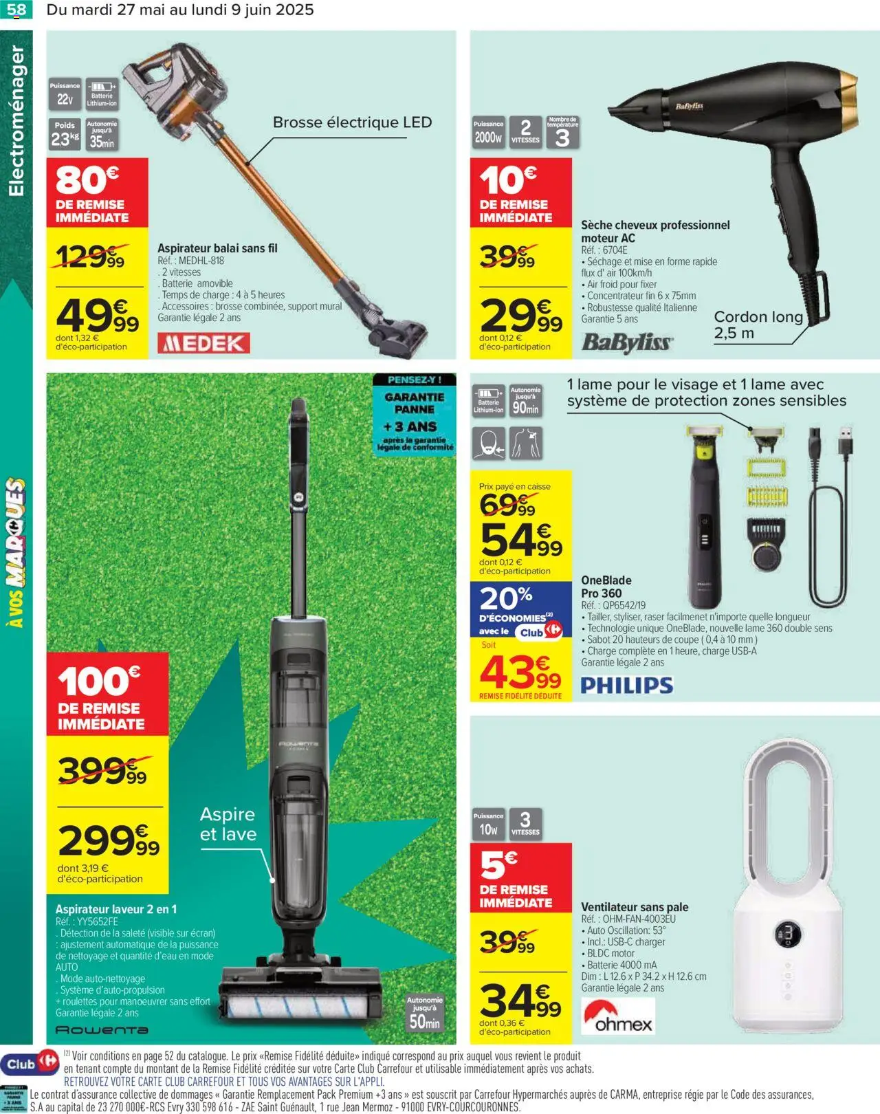  | Page: 60 | Produits: Support mural, Aspirateur, Ventilateur, Brosse
