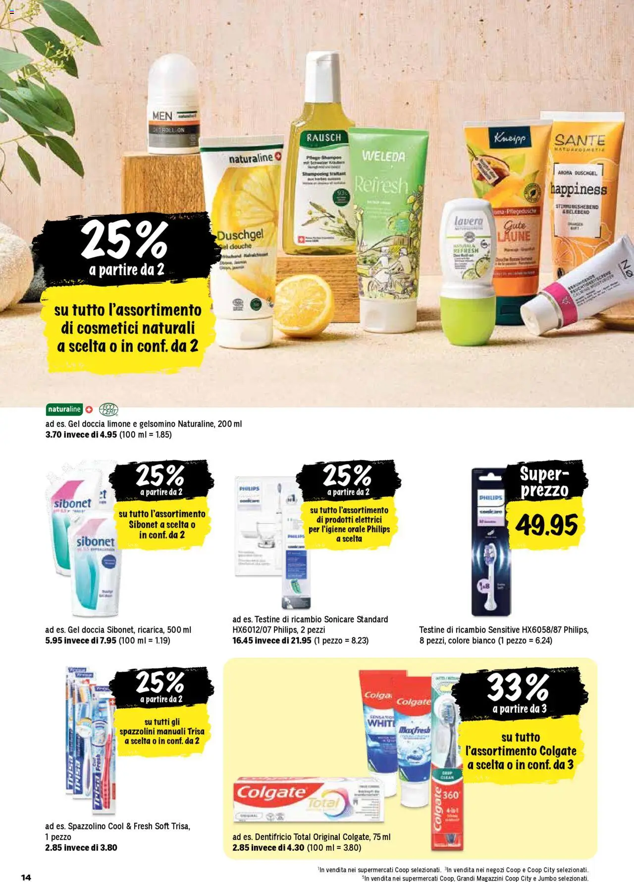 Coop - Una settimana di azioni – gültig ab 23.10.2025 | Seite: 14 | Produkte: Duschgel, Shower Gel, Philips