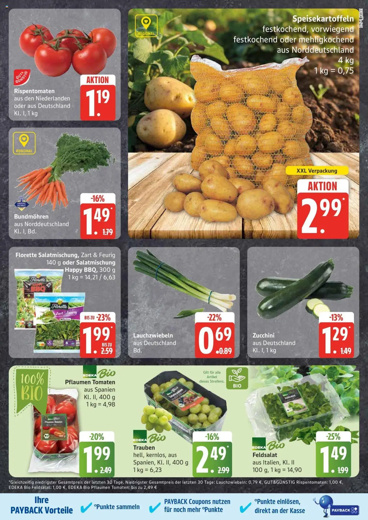 Edeka prospekt Großenwiehe	 - gültig ab dem 27.07.2025 | Seite: 9 | Produkte: Pflaumen, Trauben, Tomaten, Zucchini