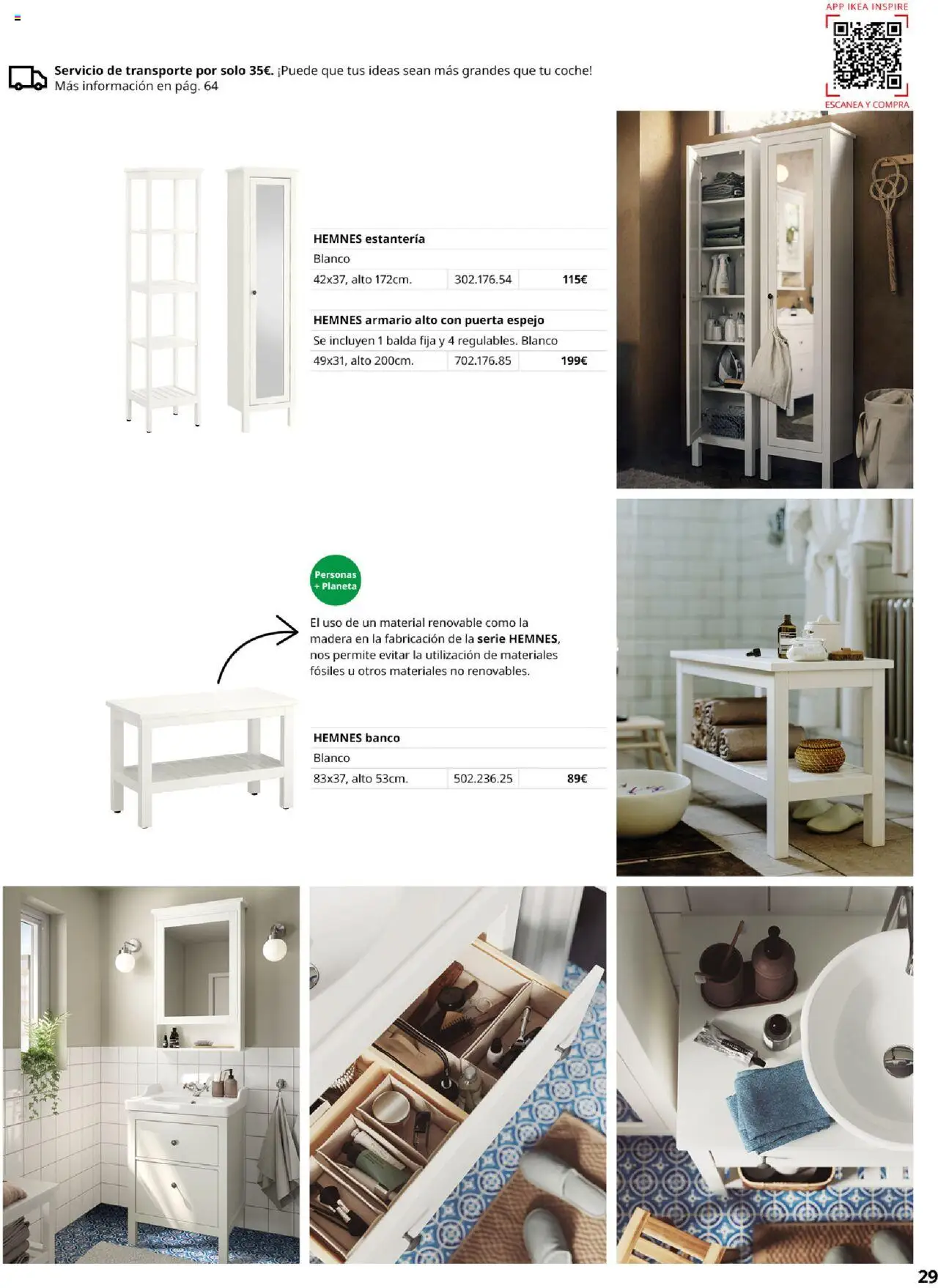 Catálogo IKEA Baňos │ válido desde el 04.02.2025 | Página: 29 | Productos: Armario, Espejo