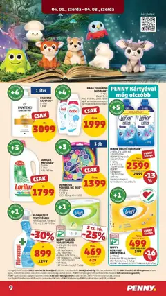 WIPPY KONYHAI PAPÍRTÖRLŐ, 2 rétegű 4 tekercs, 50 lap/tekercs - amely érvényes a következő dátumtól: 01.04.2026 | Oldal: 9