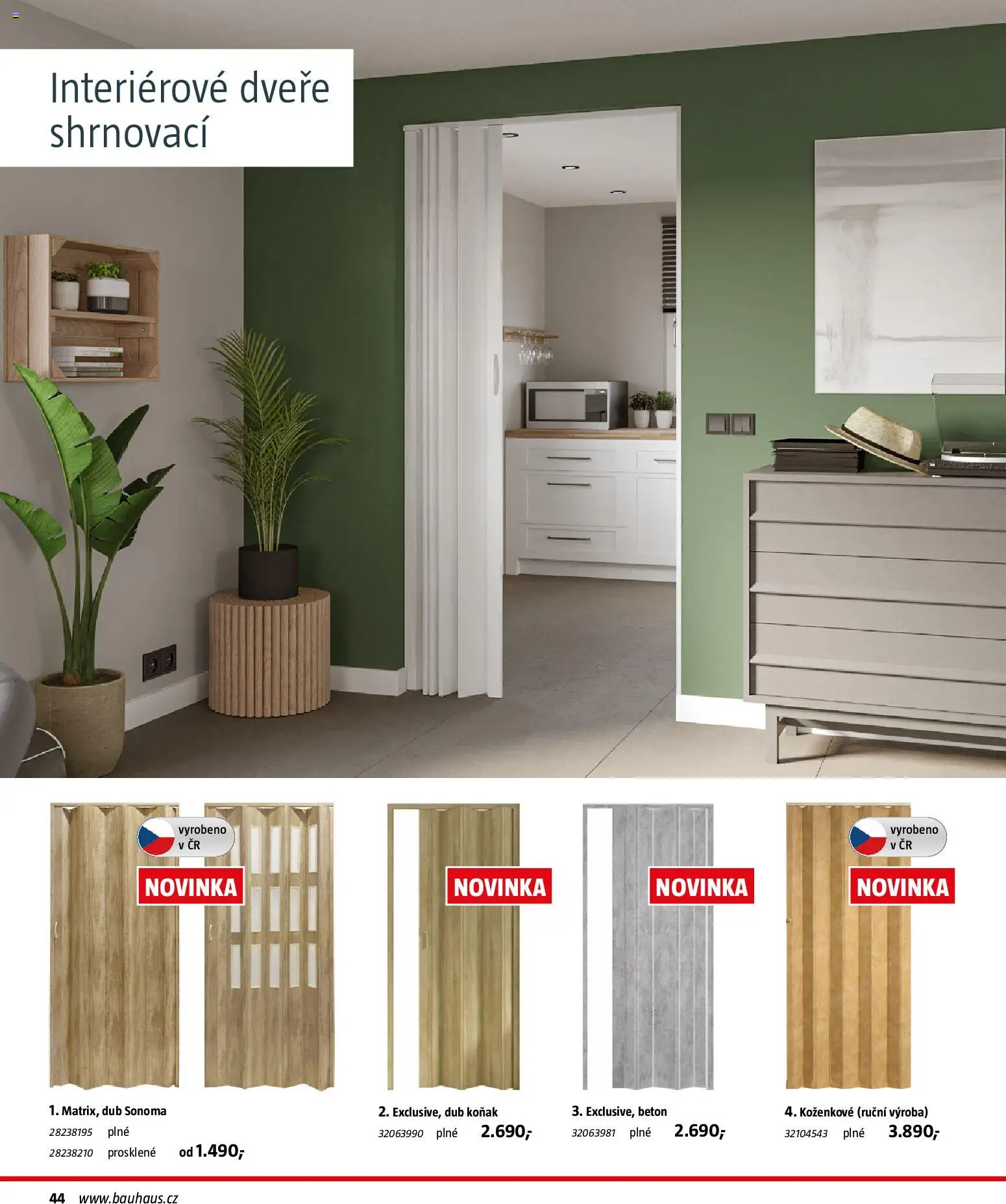 Bauhaus katalog Stavební prvky od 03.11.2025 | Strana: 44 | Produkty: Interiérové dveře