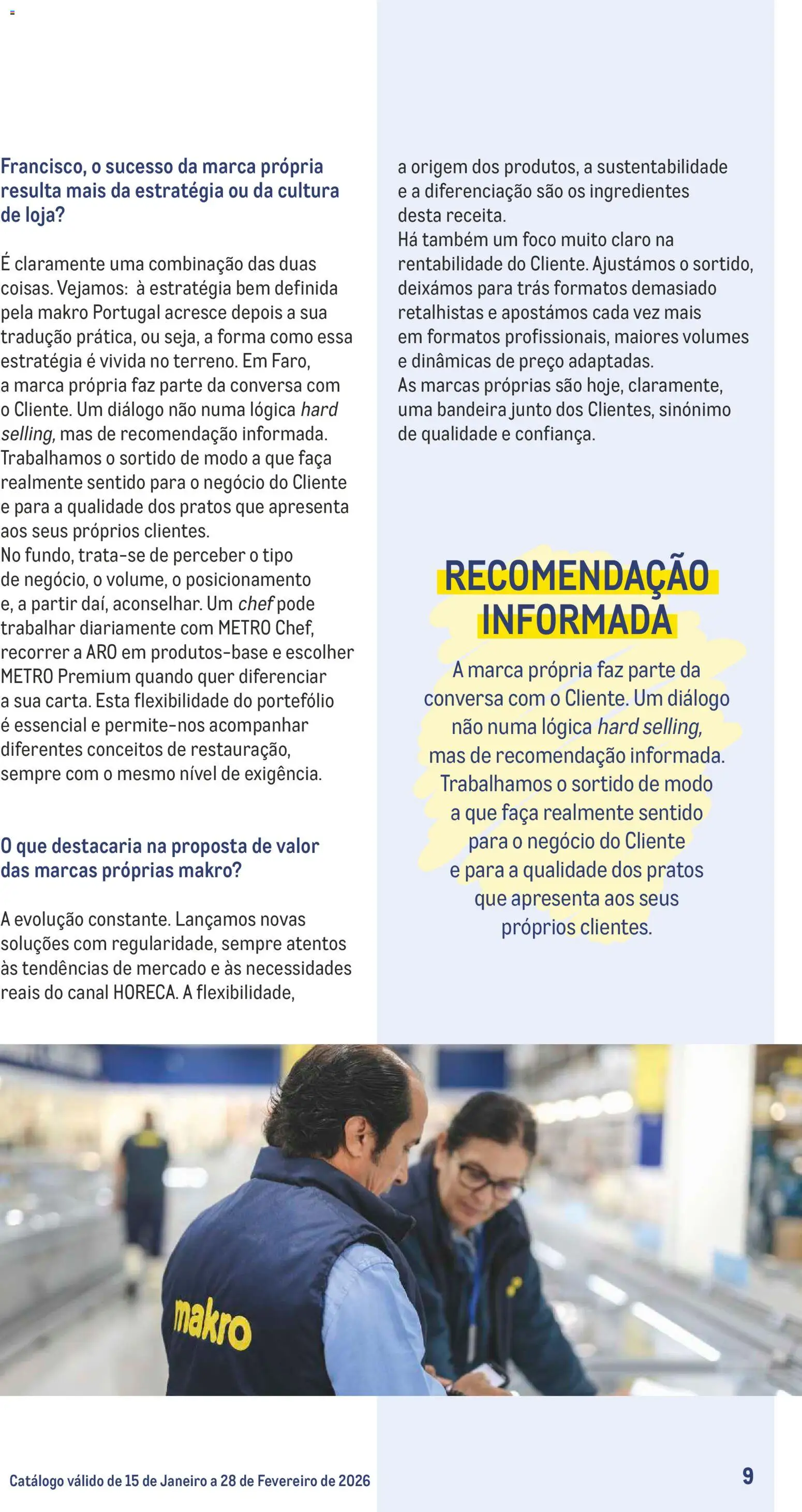 Makro Especial Marcas Próprias  │ válido de 15.01.2026 | Página: 9 | Produtos: Faca, Pratos