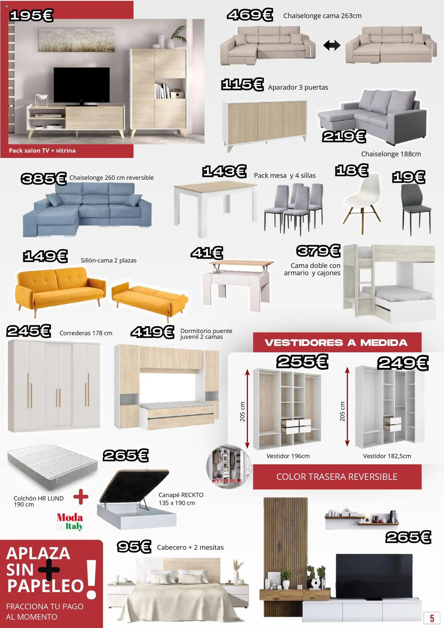 Atrapa Muebles - Black Friday │ válido desde el 14.11.2025 | Página: 5 | Productos: Cama, Mesa, Armario, Aparador
