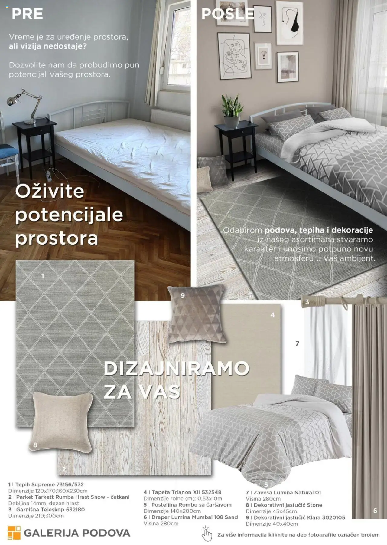 Galerija Podova katalog - važi od 20.05.2025 | Strana: 46 | Proizvode: Tepih, Zavesa