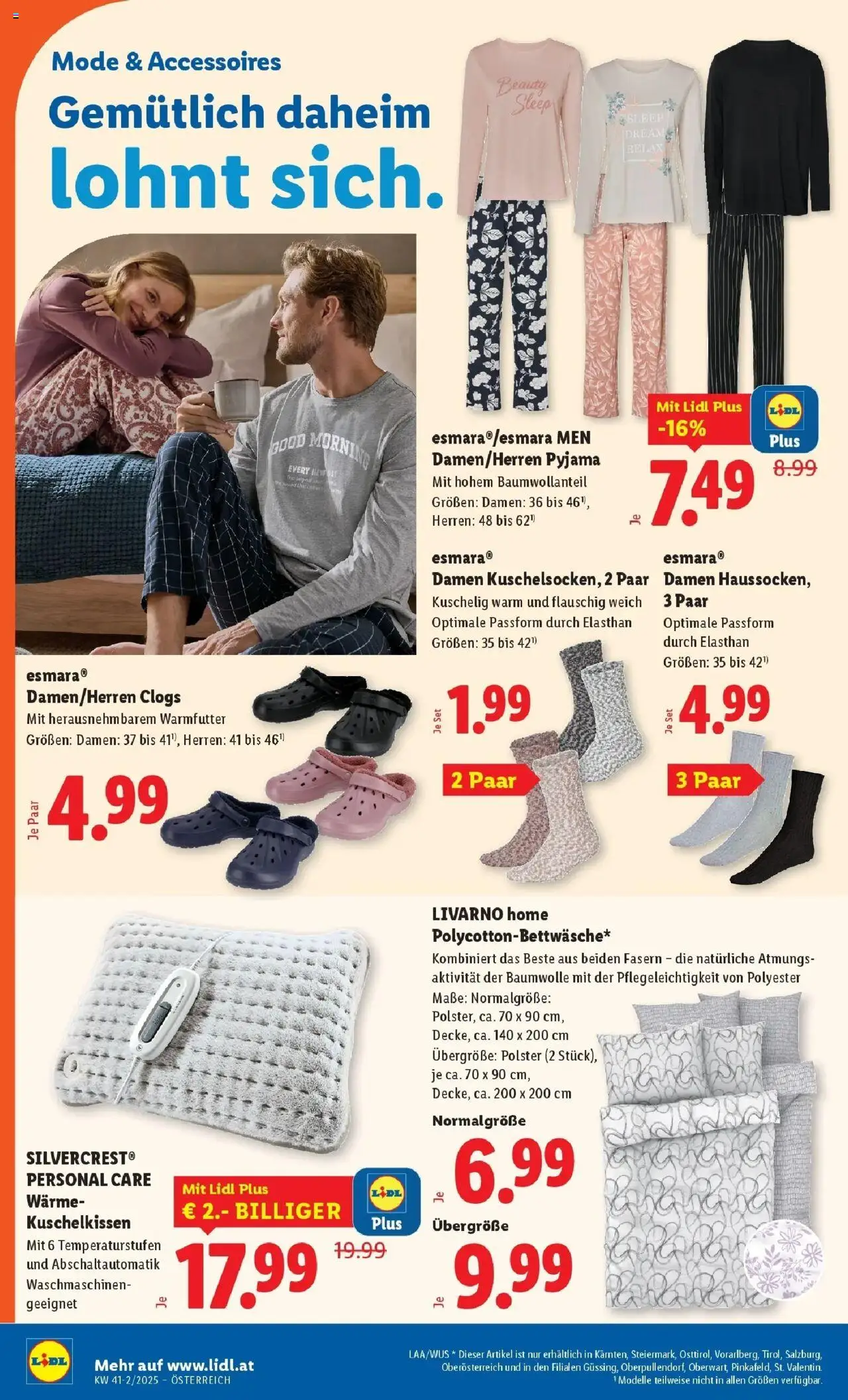 Lidl - Jenbach, Eferding, Dornbirn gültig ab 09.10.2025 | Seite: 26 | Produkte: Pyjama