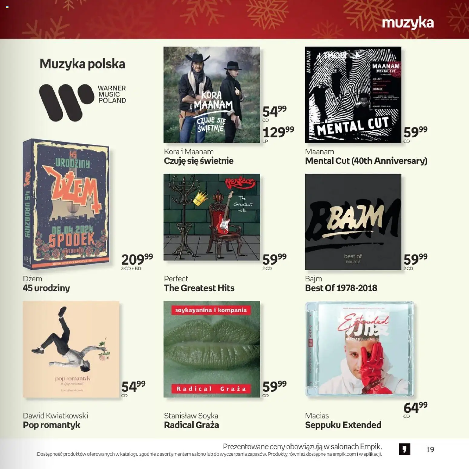 Empik promocje - Xmas Muzyka od 26.11.2025 | Strona: 19 | Produkty: Dżem