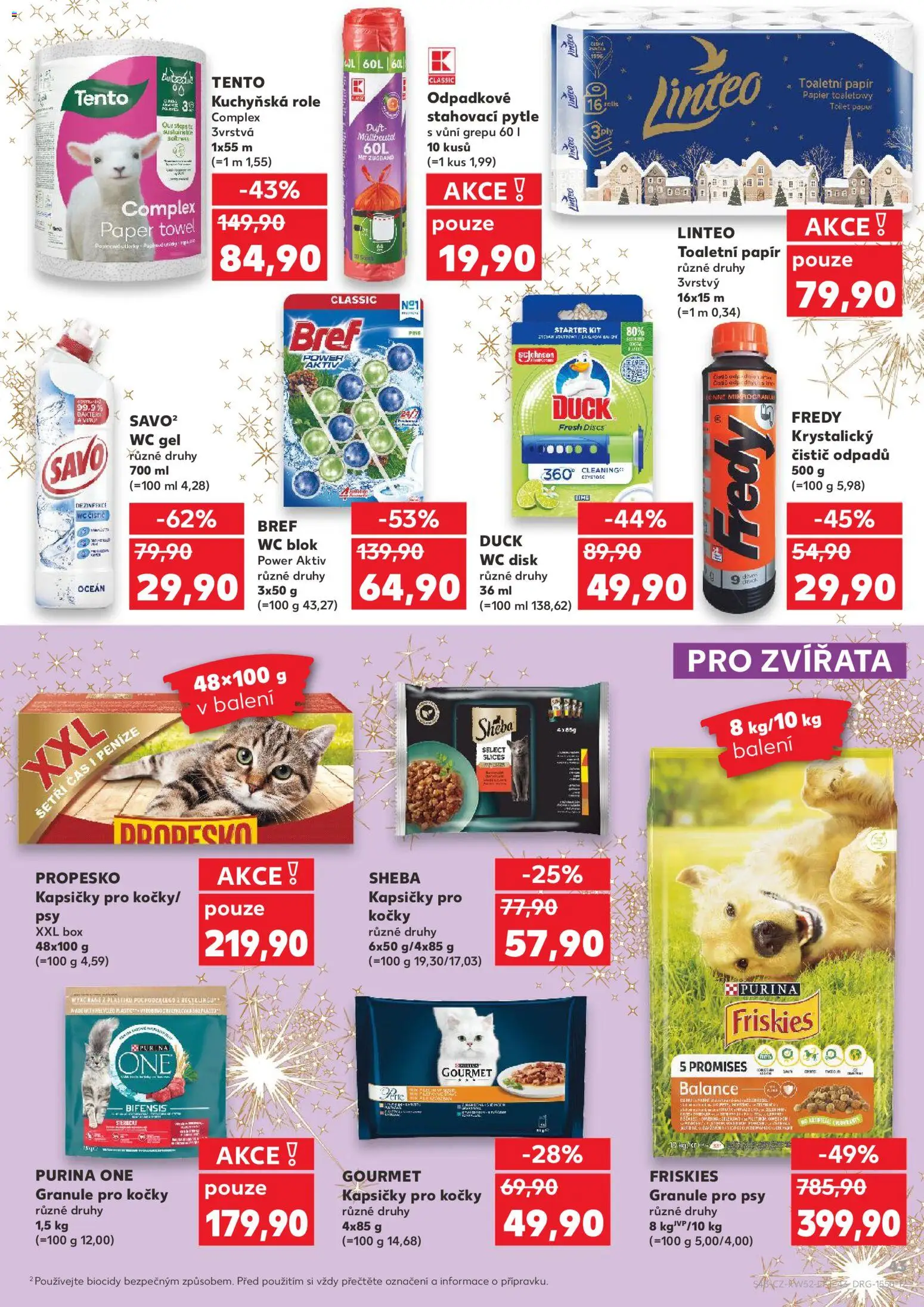 Kaufland leták - Praha 4 od 27.12.2025 | Strana: 43 | Produkty: Granule, Granule pro kočky, Sheba, Wc