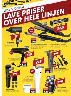 Punkt1 - Tilbudsavis gyldig fra 12.01.2026 | Side: 18 | Produkter: Hårtrimmer, Epilator, Krøllejern, Glattejern