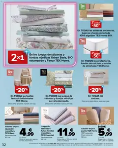 Vista previa Carrefour Semana santa válido desde el 11.03.2026 | Página: 32 | Productos: Colchon, Funda, Cama, Almohada