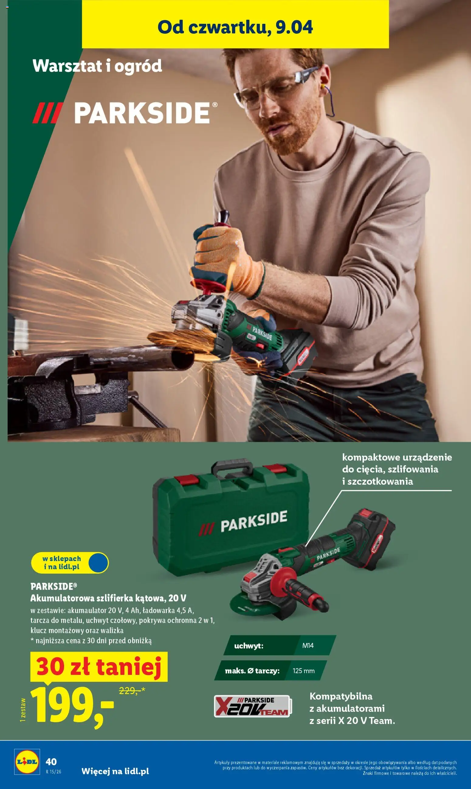 Lidl Katalog od 07.04.2026 | Strona: 48 | Produkty: Ładowarka, Walizka, Szlifierka