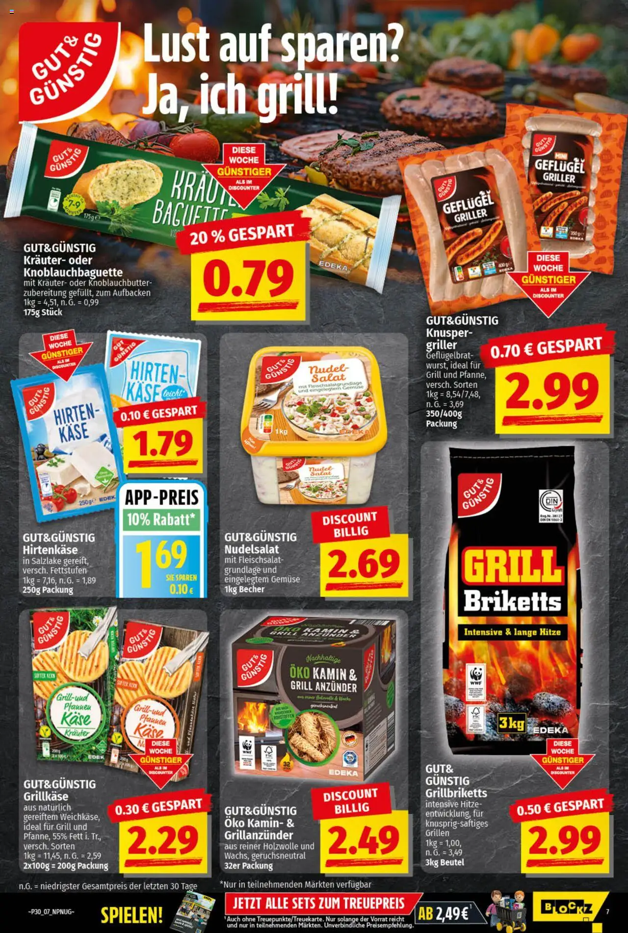 nah & gut Prospekt 	 - gültig ab dem 21.07.2025 | Seite: 7 | Produkte: Grill, Tür, Baguette, Gemüse