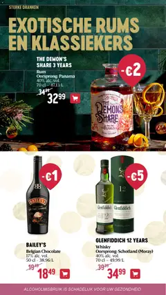 GLENFIDDICH 12 YEARS, Whisky Oorsprong: Schotland (Moray) 40% alc. vol. 70 cl - Voorbeeld van een folder van Delhaize, geldig van 13.11.2025 | Pagina: 18 | Producten: Whisky, Darált marhahús